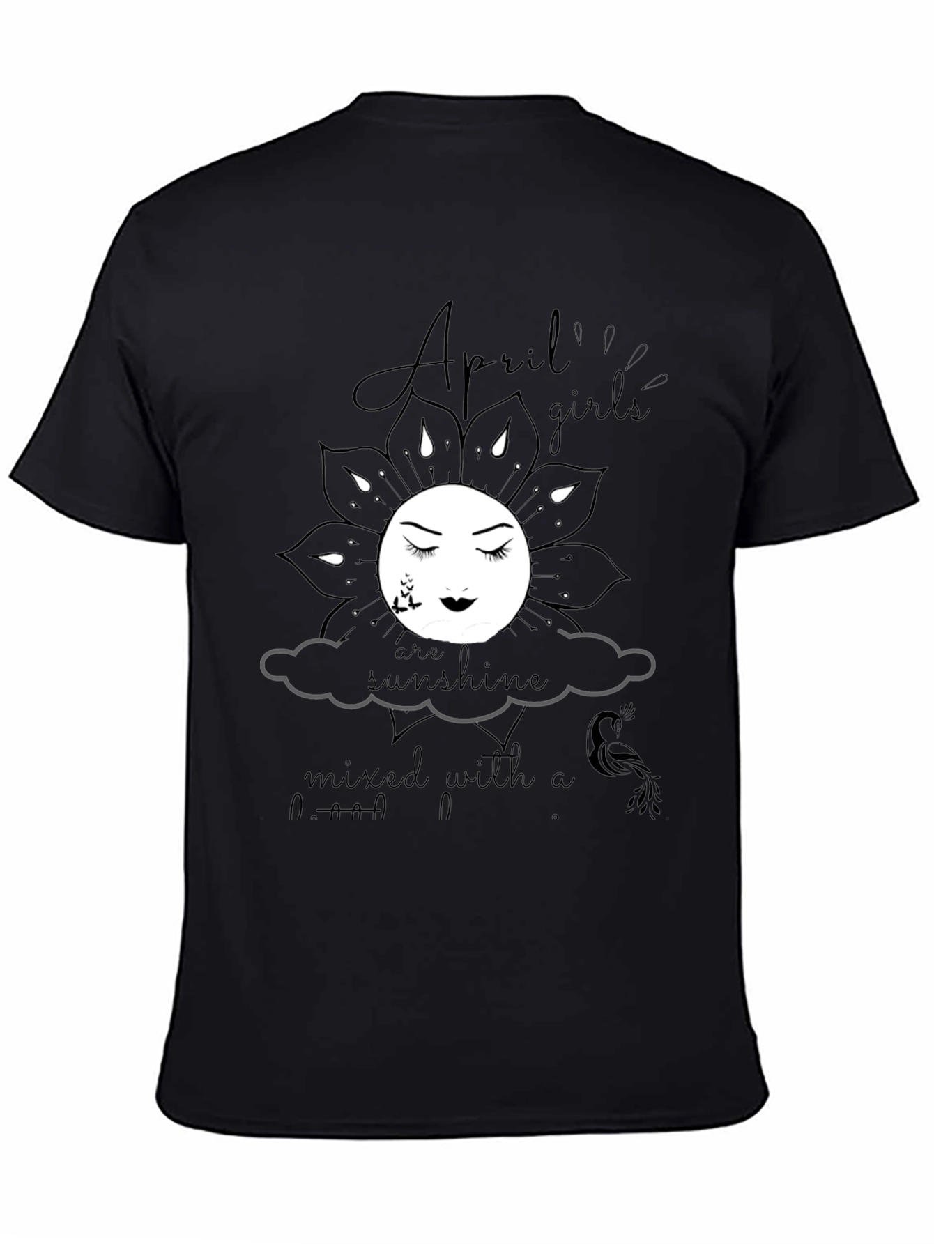 Black April Girls Sunshine Graphic Tee view 4
