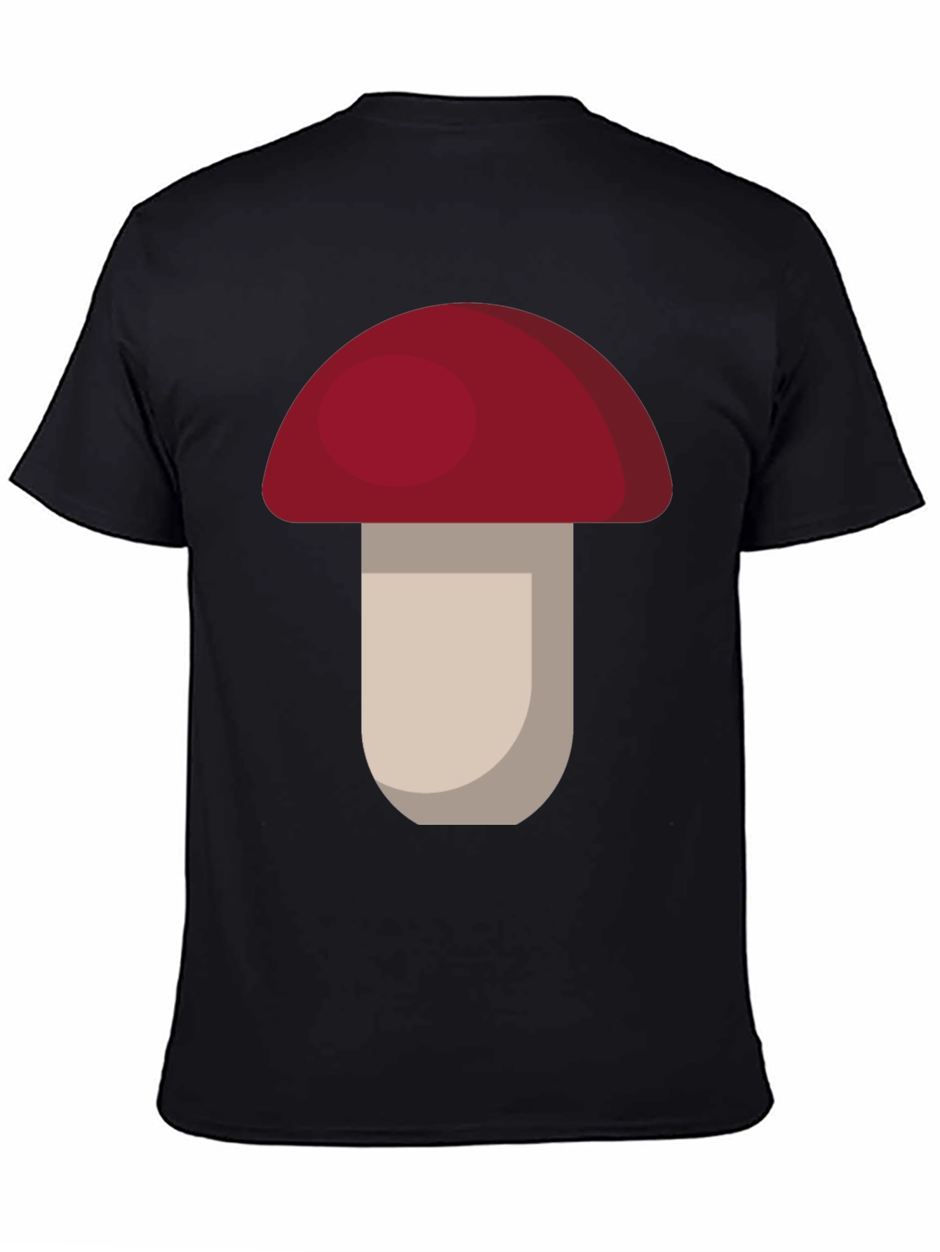 Black Mushroom Graphic Tee - Funky Casual Style view 4
