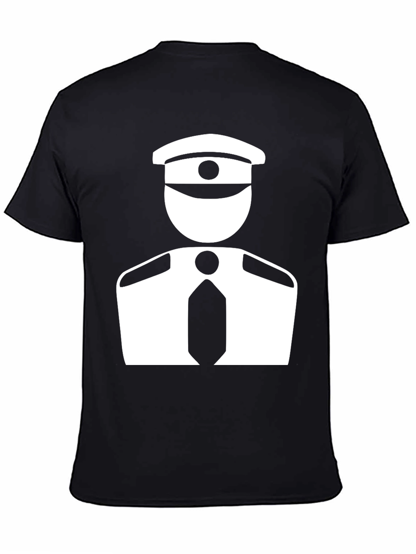 Pilot Graphic Tee - Black Cotton Blend Comfort - 4