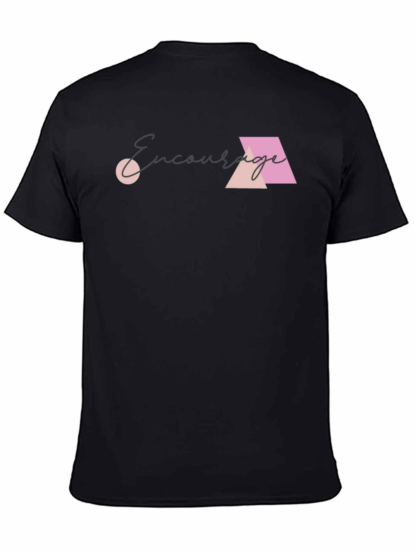 Black Encourage T-Shirt view 4