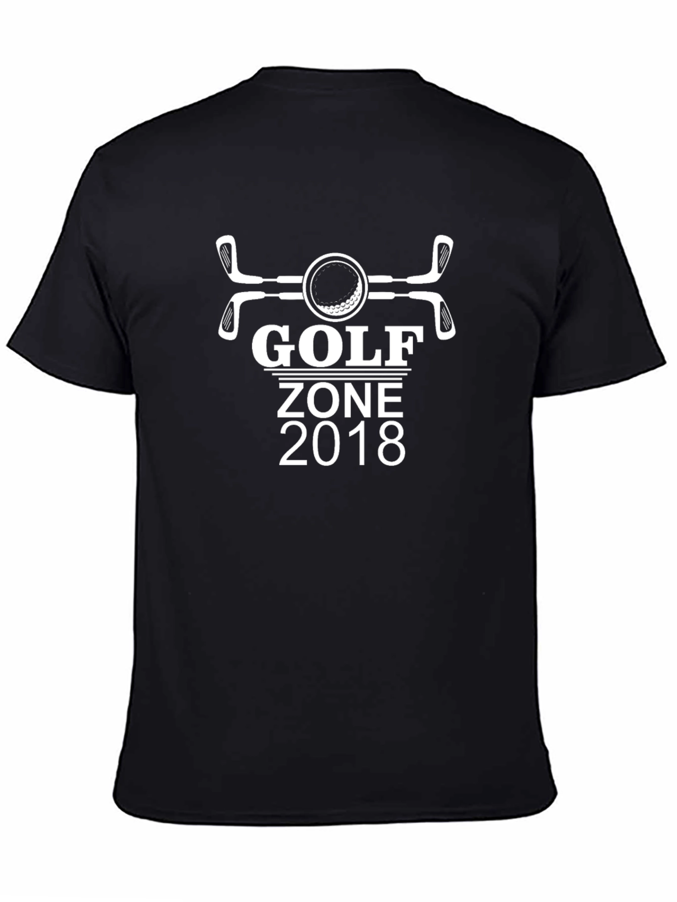 Black Golf Zone 2018 Black T-Shirt view 4
