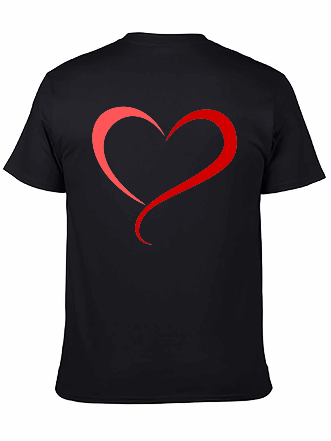 Black Heart Graphic Tee - Men's Black T-Shirt view 4