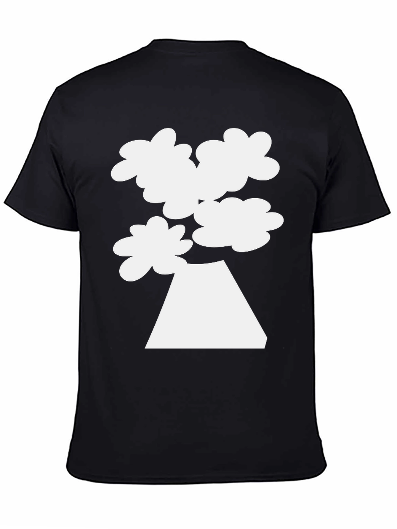 Black Mount Fuji Cloud Tee - Black Graphic T-Shirt view 4