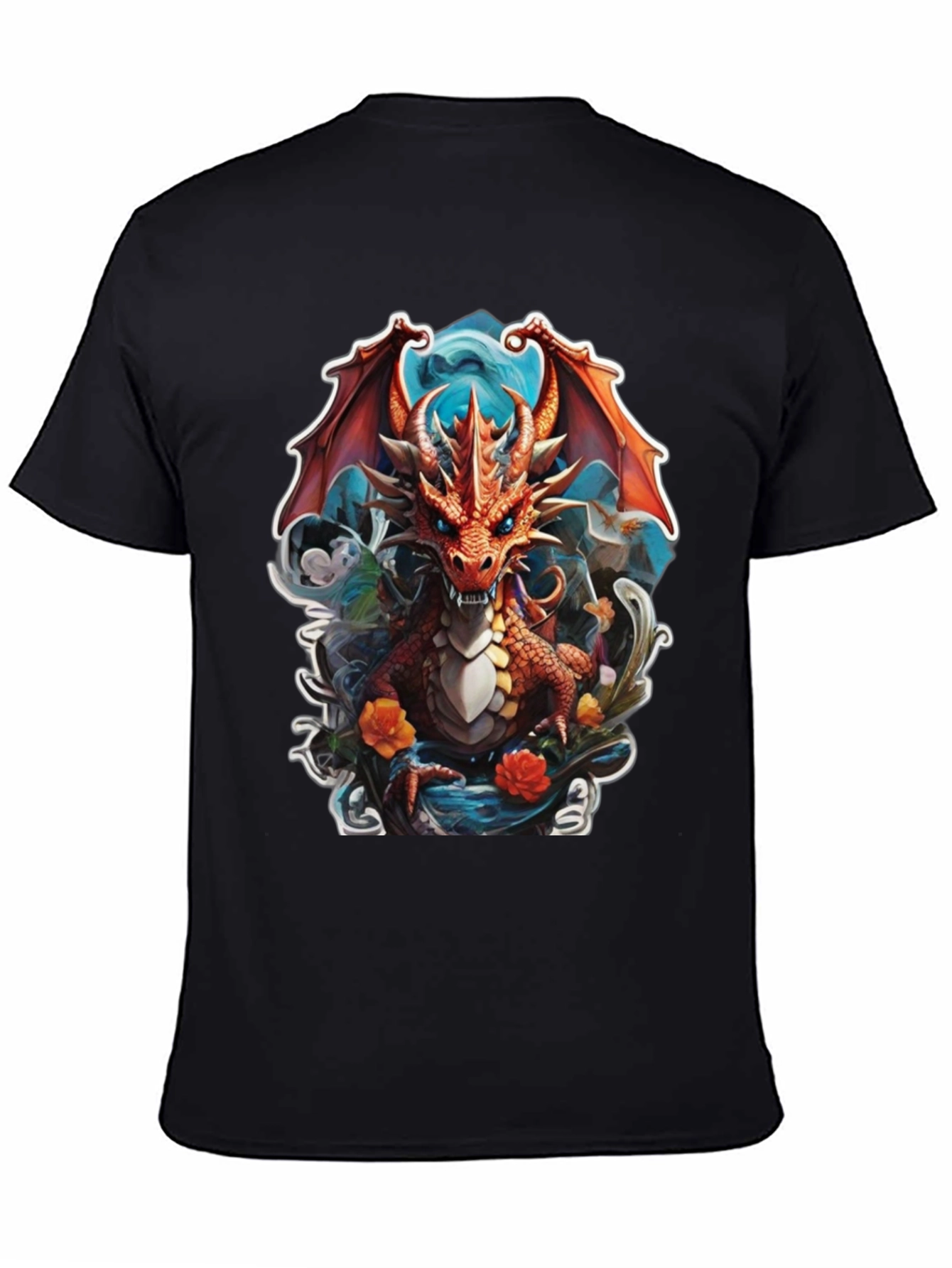 Dragon Graphic Tee - Fantasy Art Shirt - 4