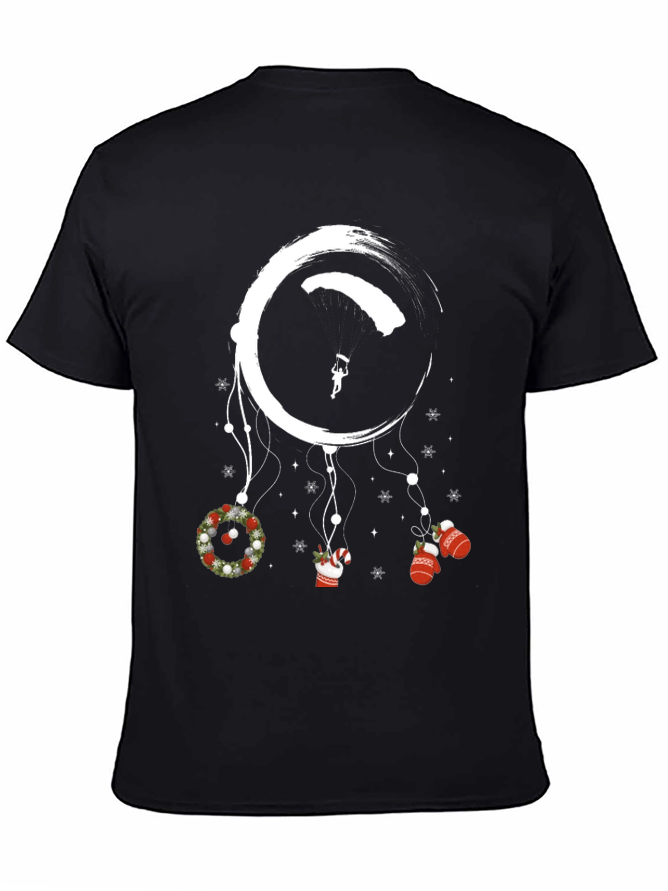 Black Parachute Christmas Dream T-Shirt view 4