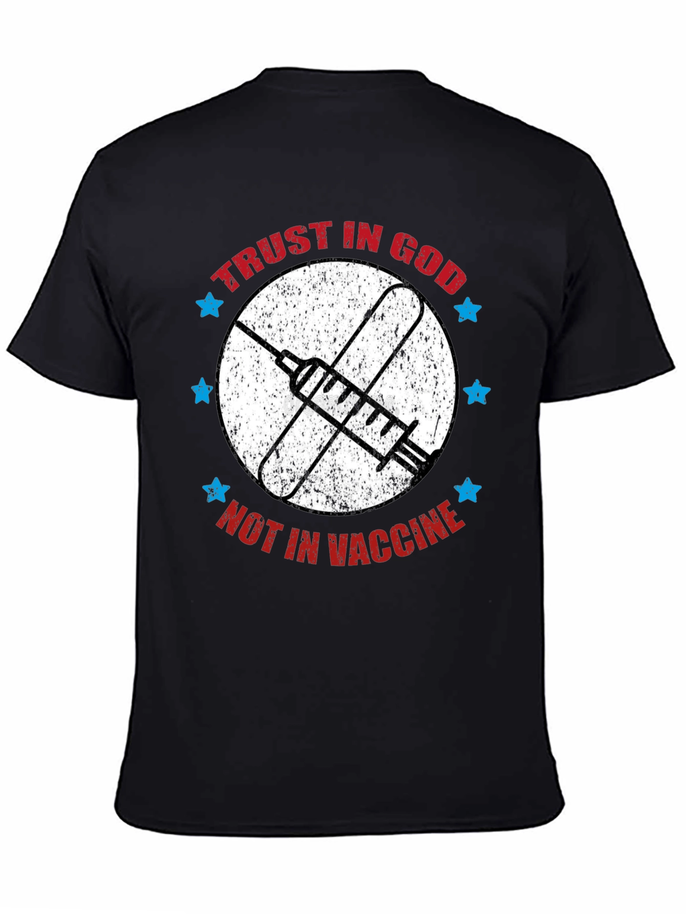 Black Trust in God T-Shirt - Anti Vaccine Tee view 4
