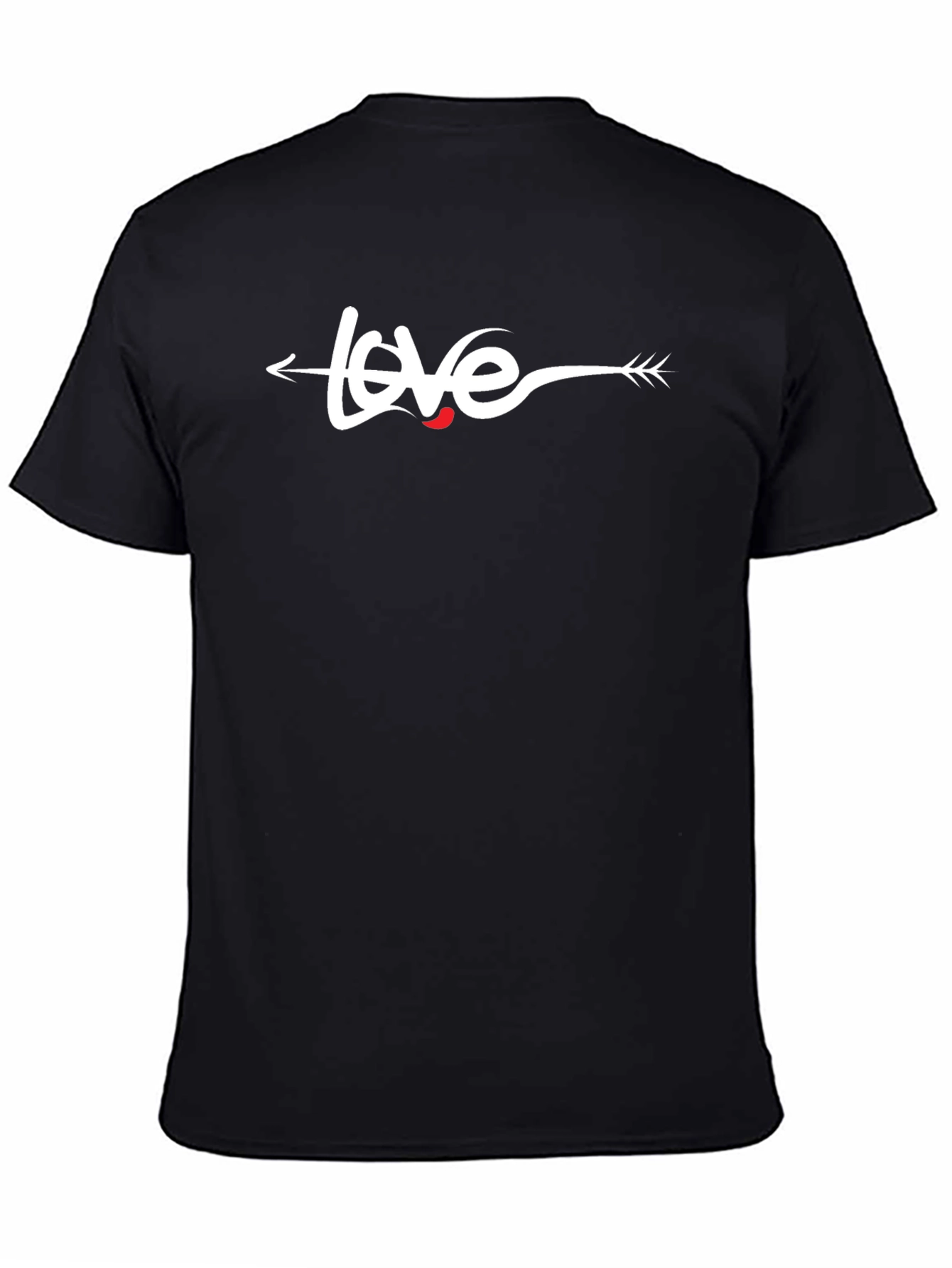 Black Love Arrow T-Shirt - Black view 4