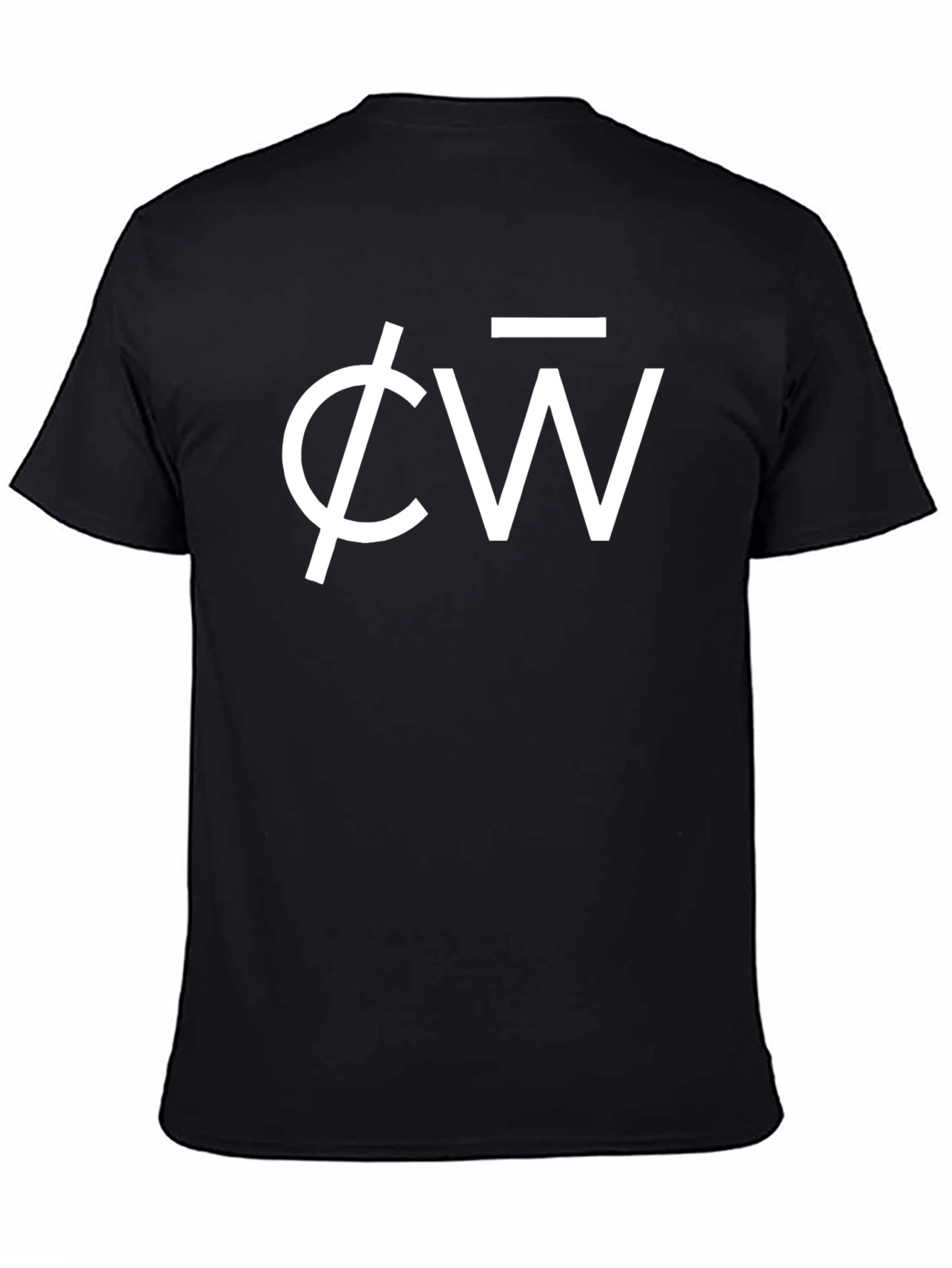 Black ΦW Graphic Tee - Modern Black T-Shirt view 4