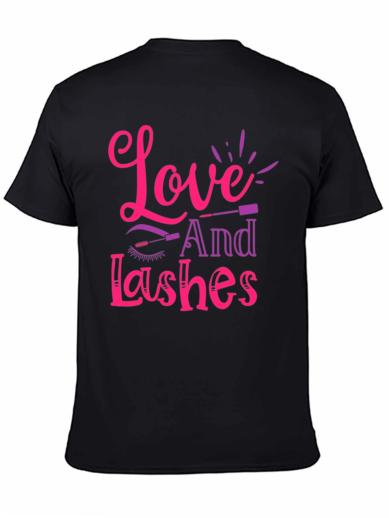 Black Love and Lashes Graphic Tee view 4