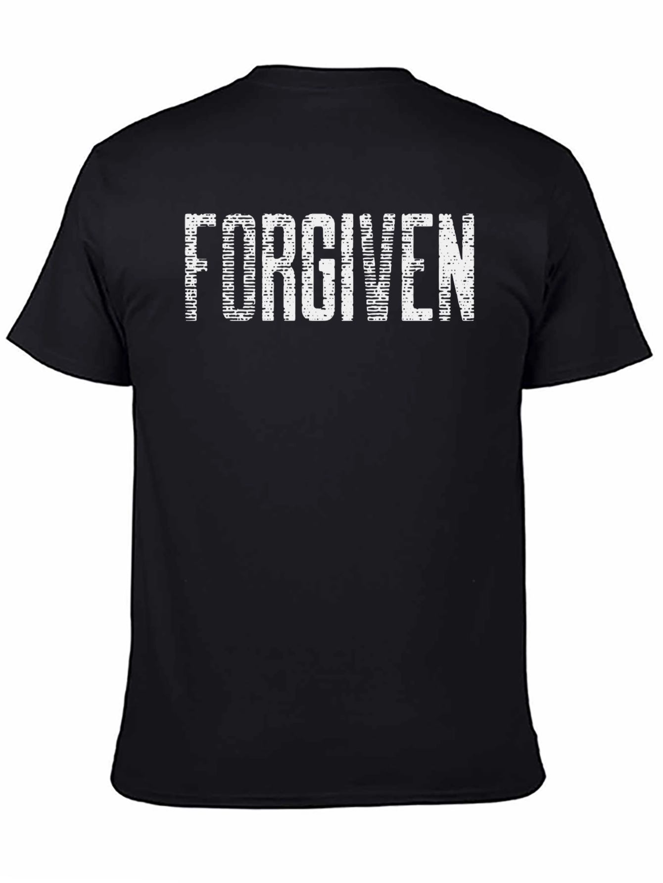 Black Forgiven Graphic Tee - Soft Cotton Blend view 4