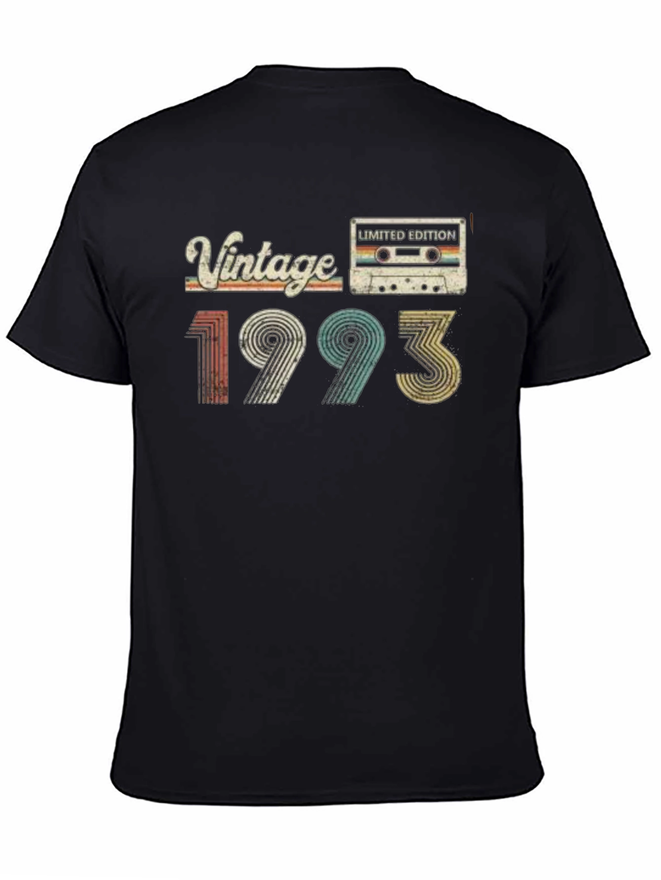 Black Vintage 1993 Limited Edition Cassette T-Shirt view 4