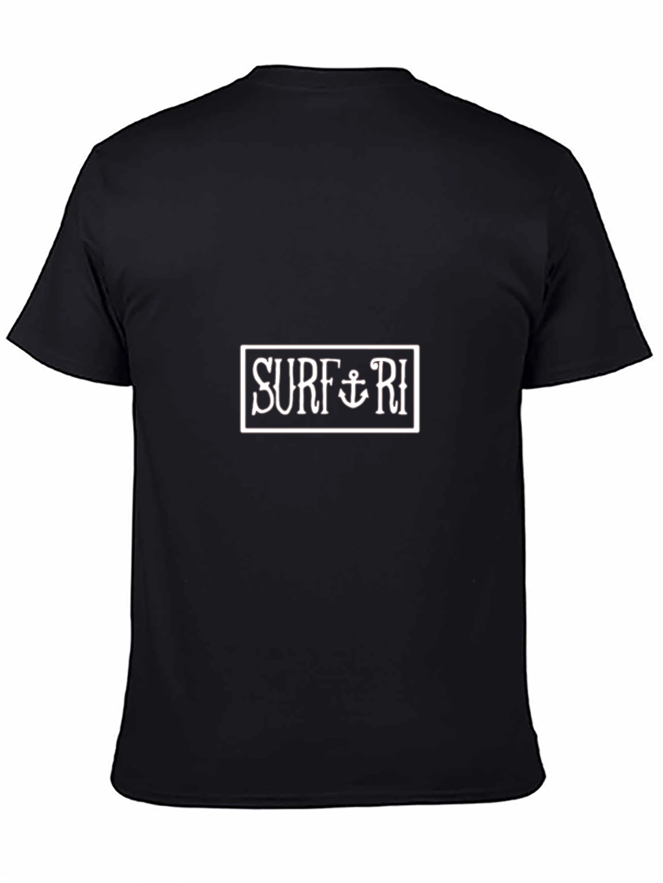 Black Surf RI Graphic Tee - Black Cotton Casual T-Shirt view 4