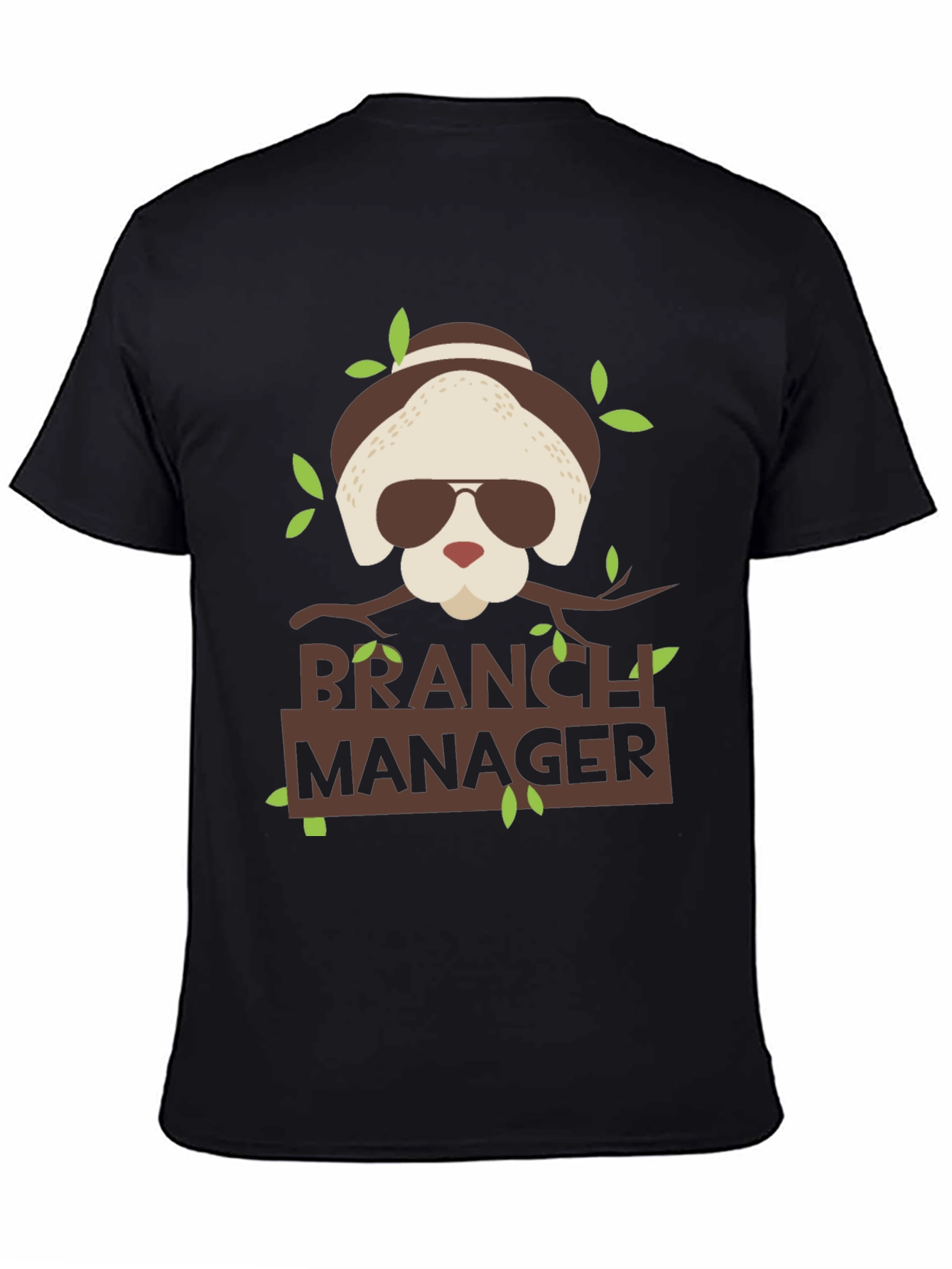 Black Branch Manager T-Shirt Funny Office Tee view 4