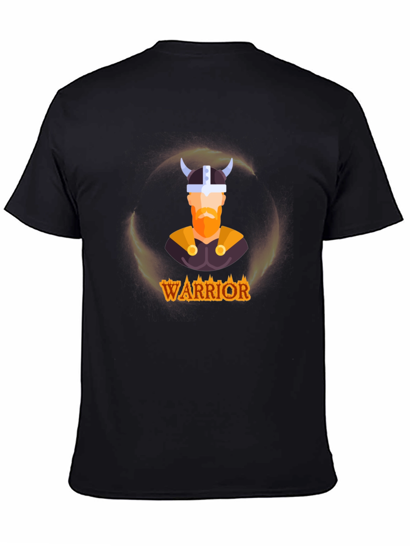 Black Warrior Viking Graphic Tee - Black T-Shirt view 4