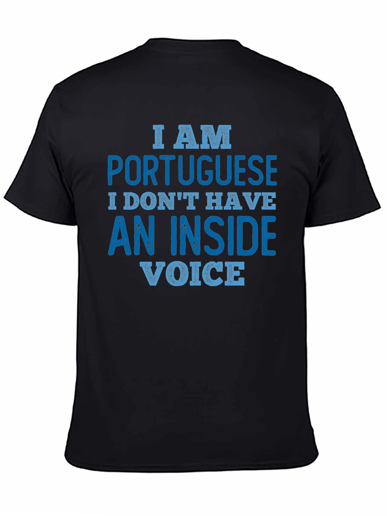 Black Portuguese Inside Voice Graphic Tee view 4