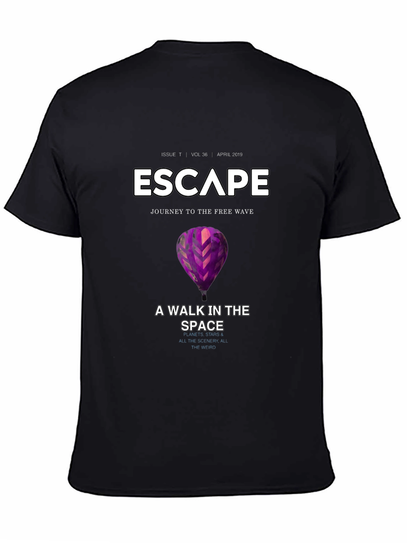 Black Escape Black Graphic T-Shirt view 4