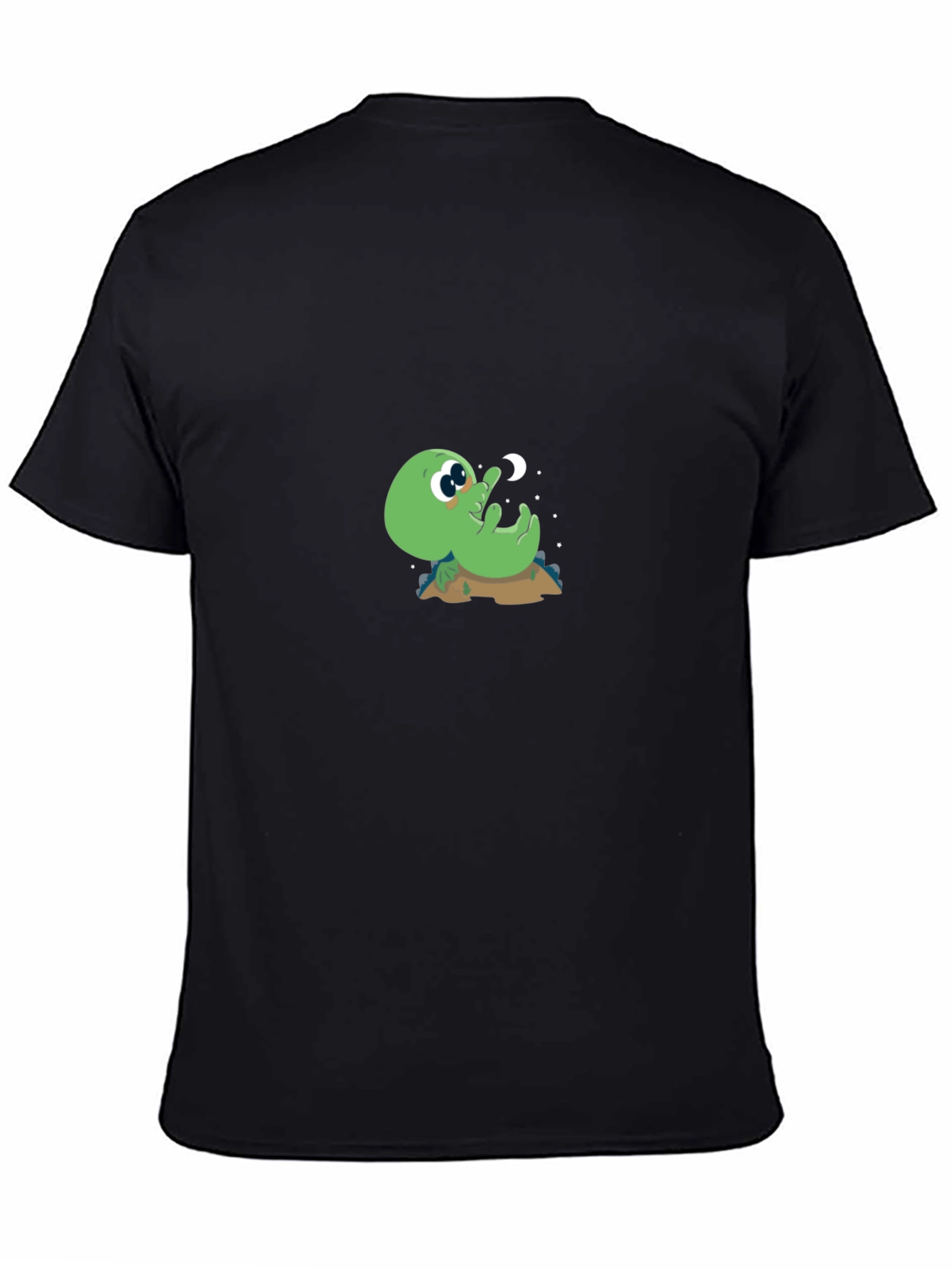 Black Cute Alien T-Shirt - Reach for the Stars! view 4