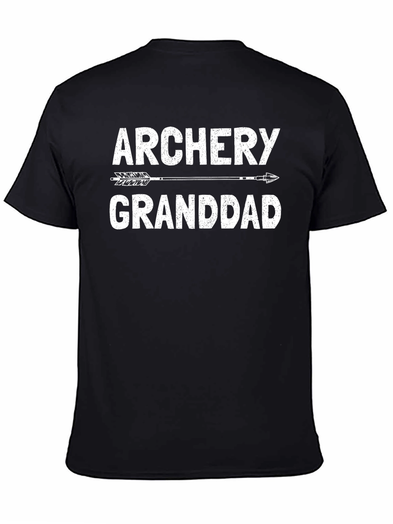 Black Archery Granddad T-Shirt - Gift for Grandpa Archers view 4