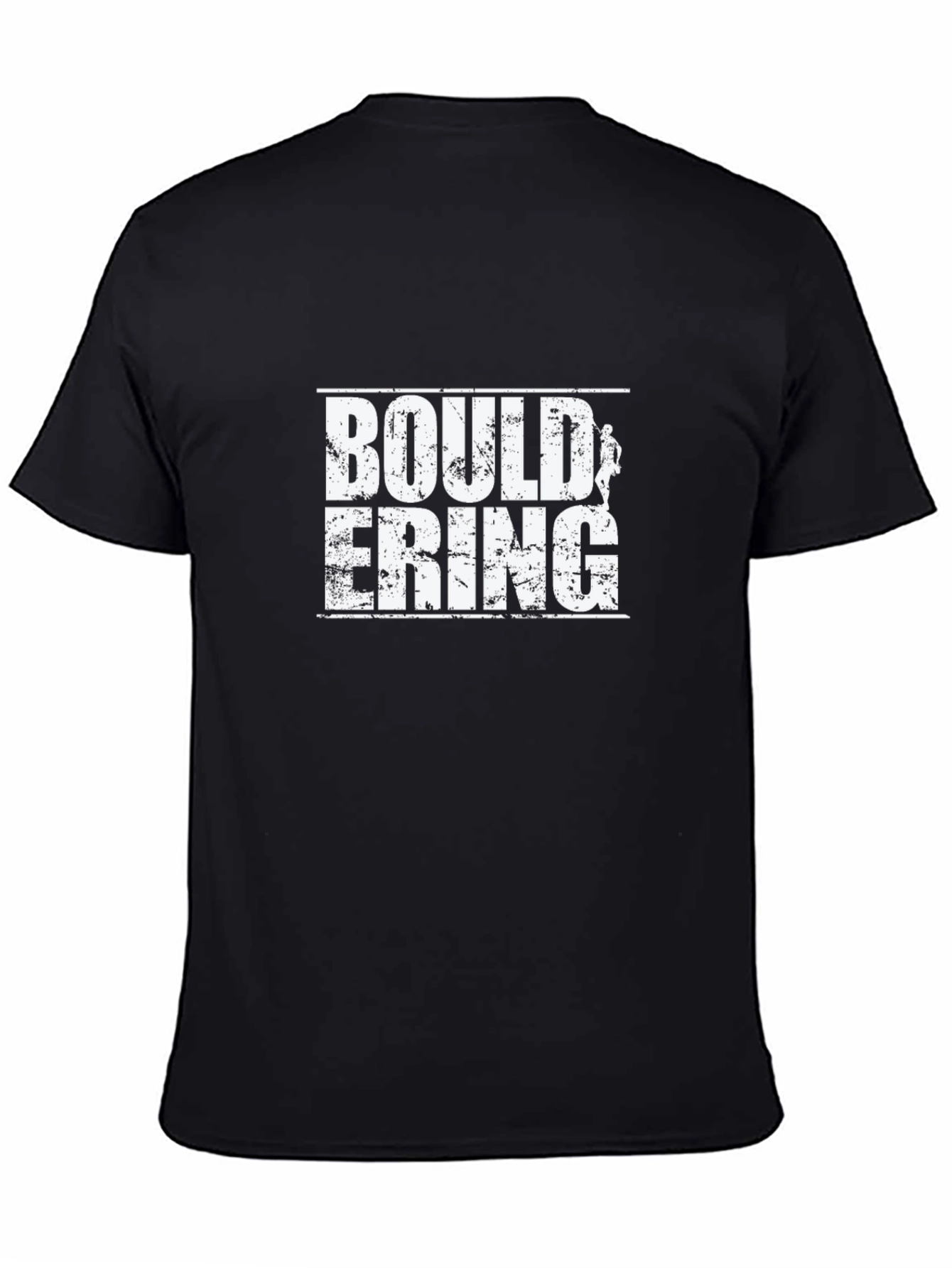 Black Bouldering Graphic Tee - Climbing T-Shirt view 4