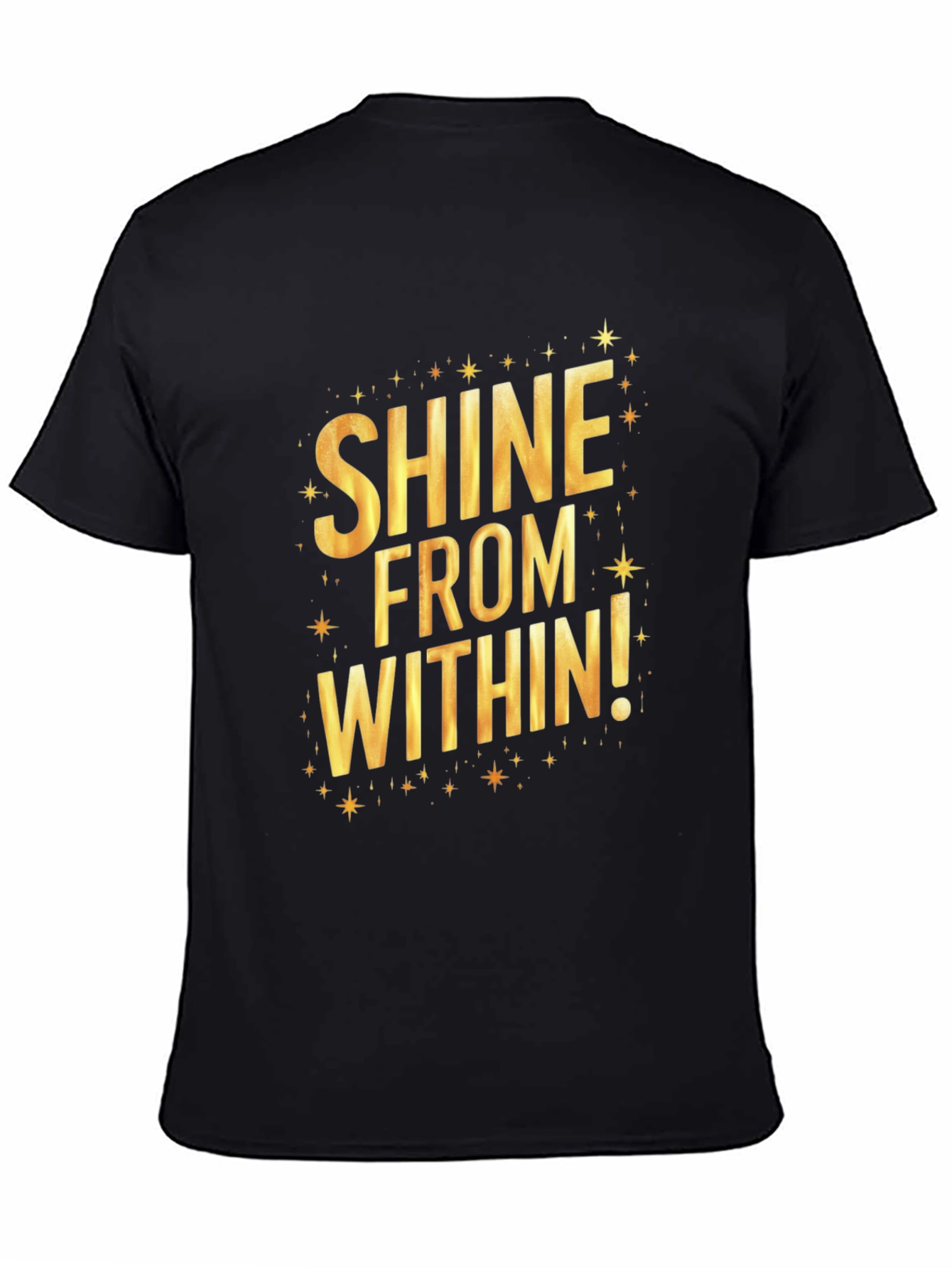 Black Shine From Within Graphic Tee - Black view 4