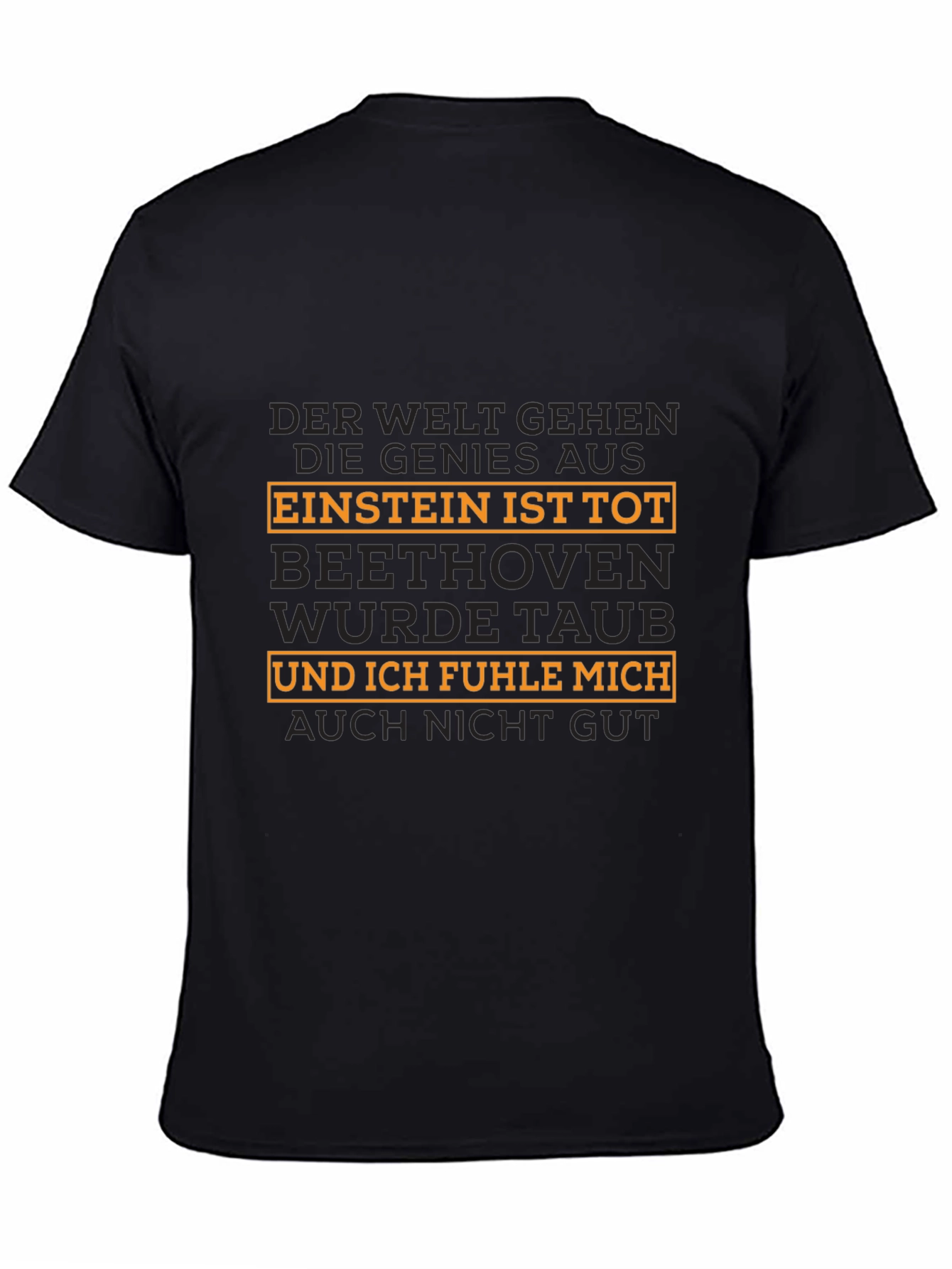 Black Einstein is Tot T-Shirt - Funny Genius Humor Tee view 4
