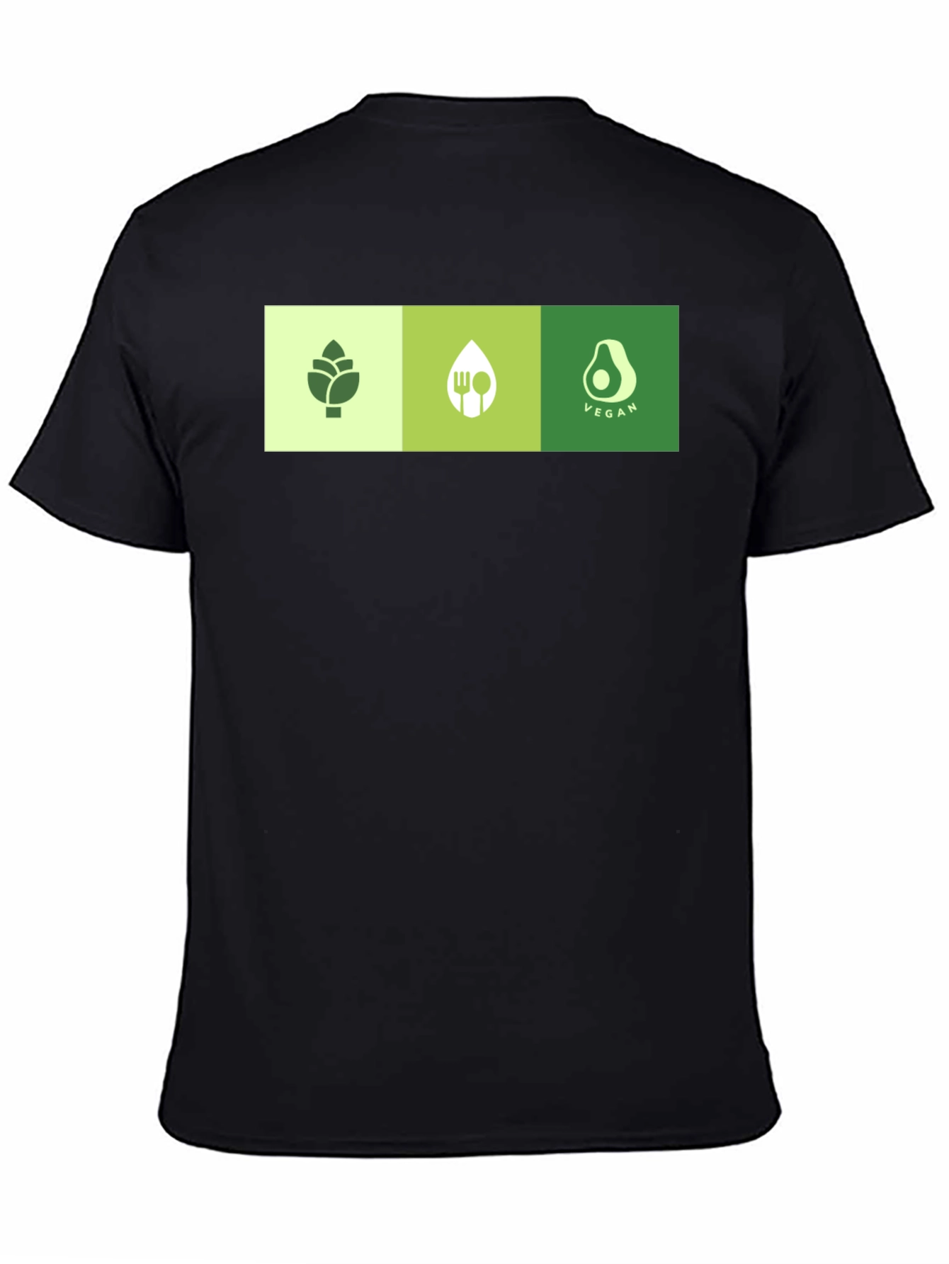 Black Vegan Graphic T-Shirt - Plant Based Lifestyle Tee view 4