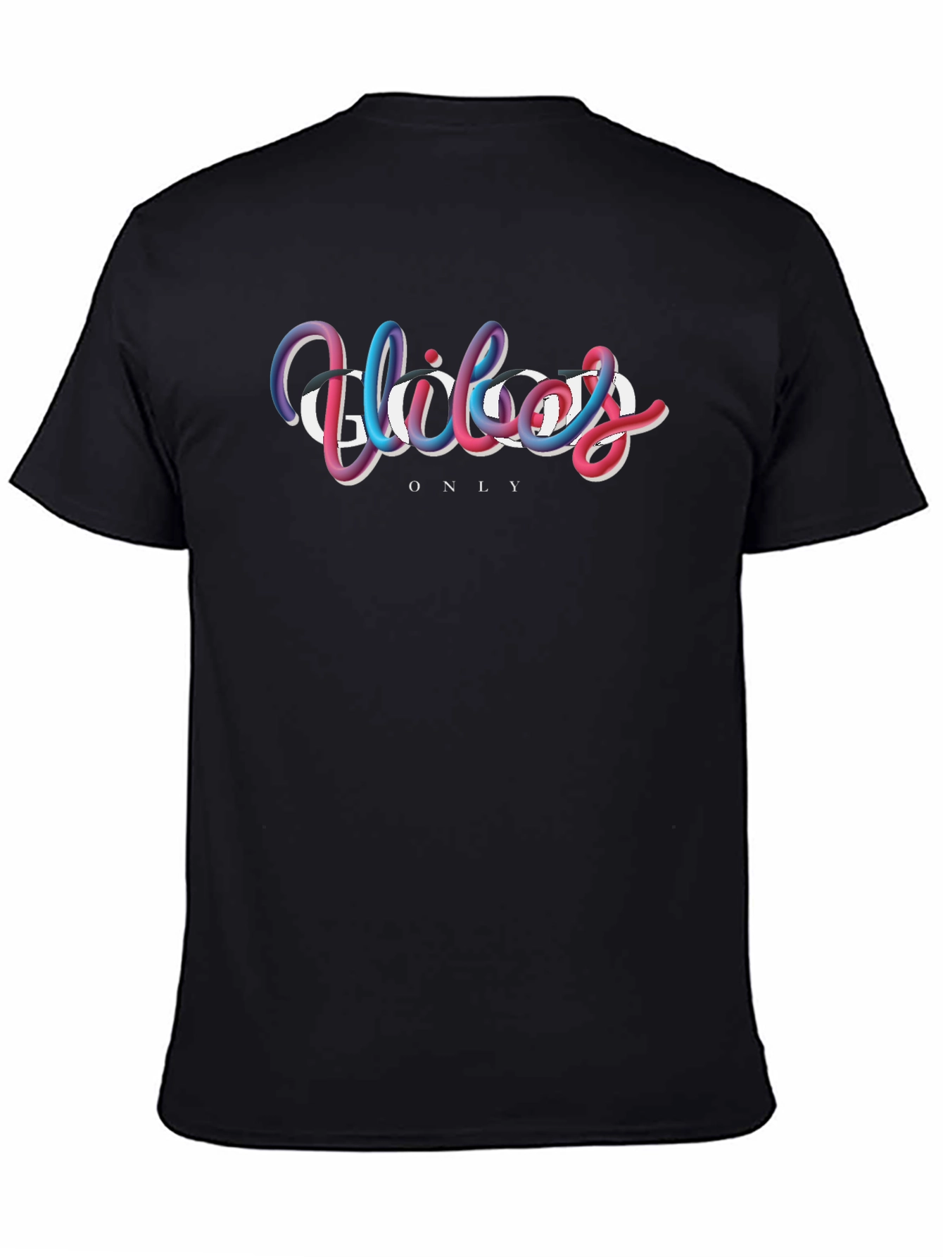 Black Vibes Only Black Graphic T-Shirt view 4