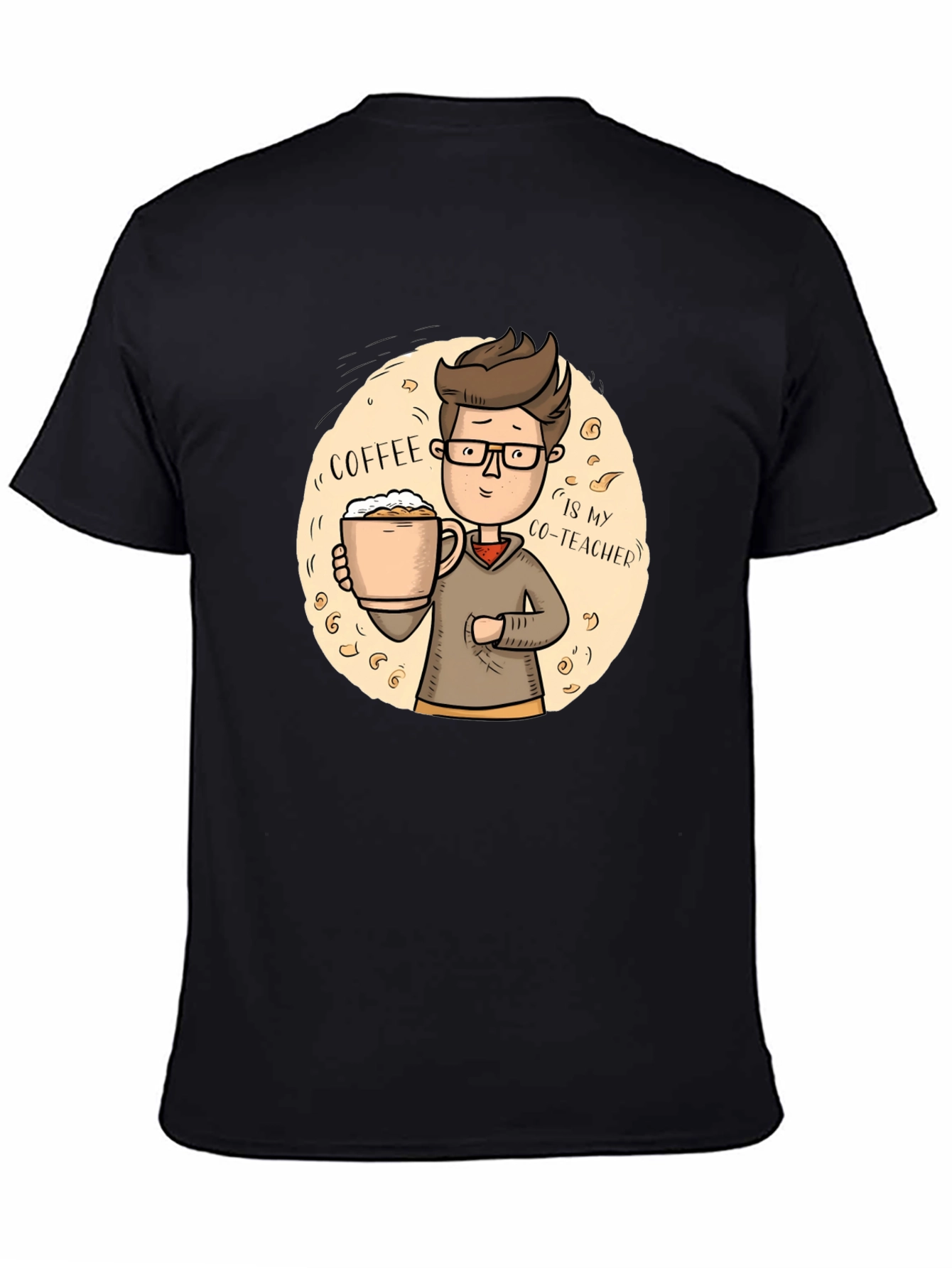 Black Coffee Co-Teacher T-Shirt view 4