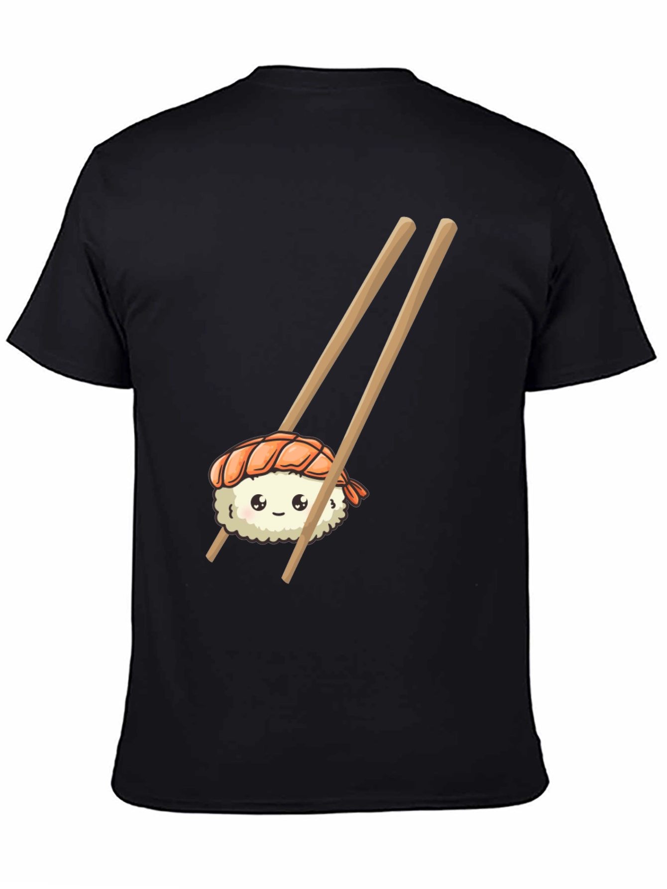 Black Sushi Graphic Tee - Cute Foodie T-Shirt view 4