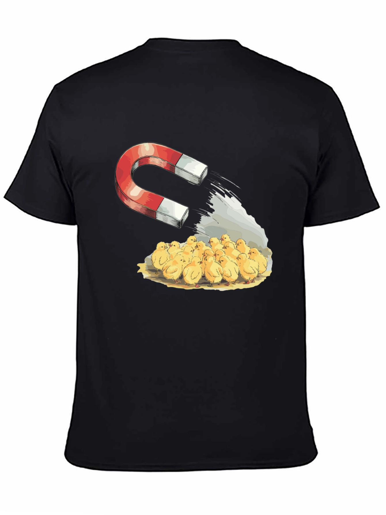 Black Magnet & Chicks Graphic Tee - Funny Humor T-Shirt view 4