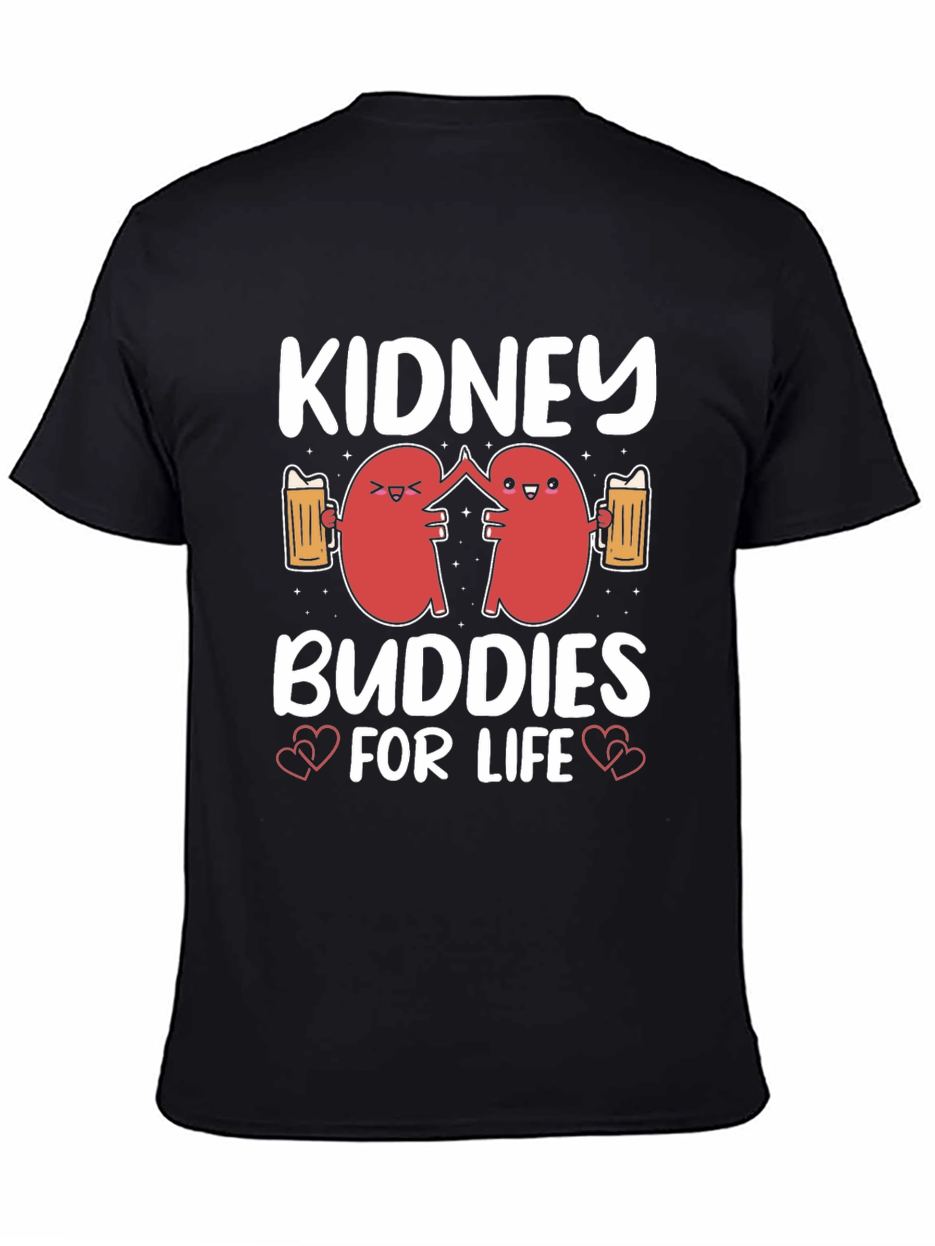 Black Kidney Buddies for Life Graphic Tee view 4