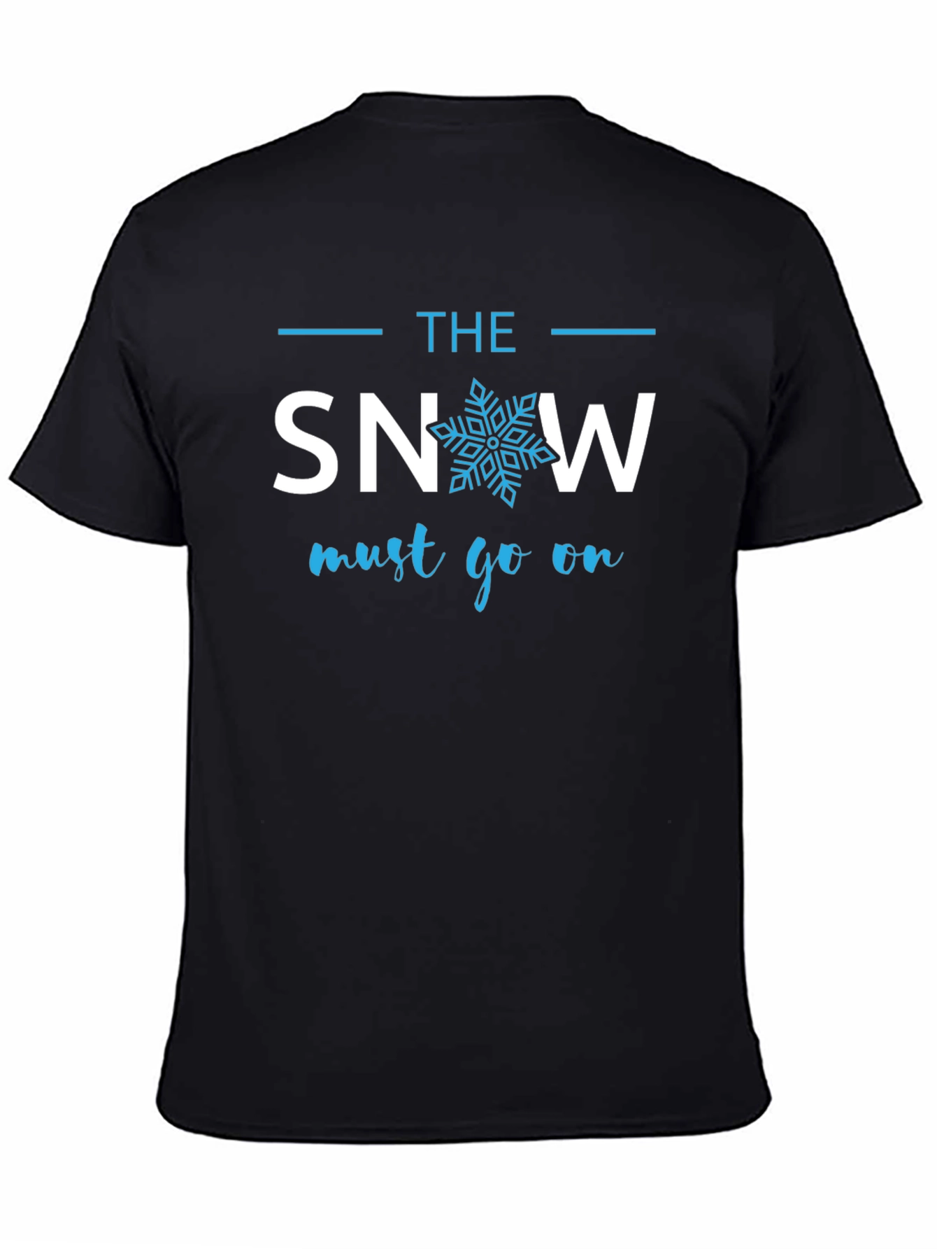 Black The Snow Must Go On Graphic Tee - Cotton Blend view 4