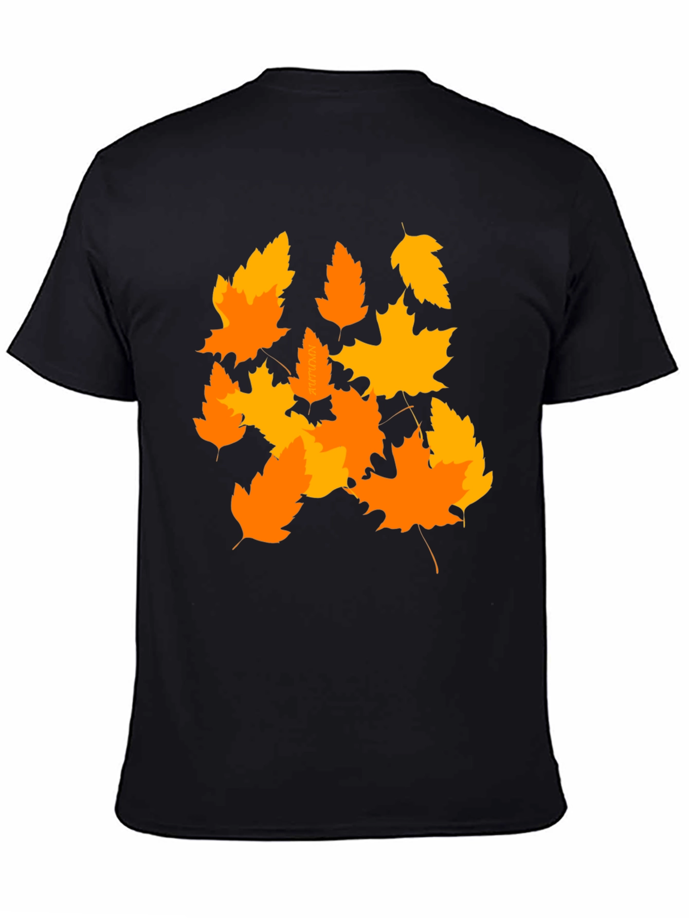 Black Autumn Leaves Graphic Tee - Stylish Fall Fashion view 4