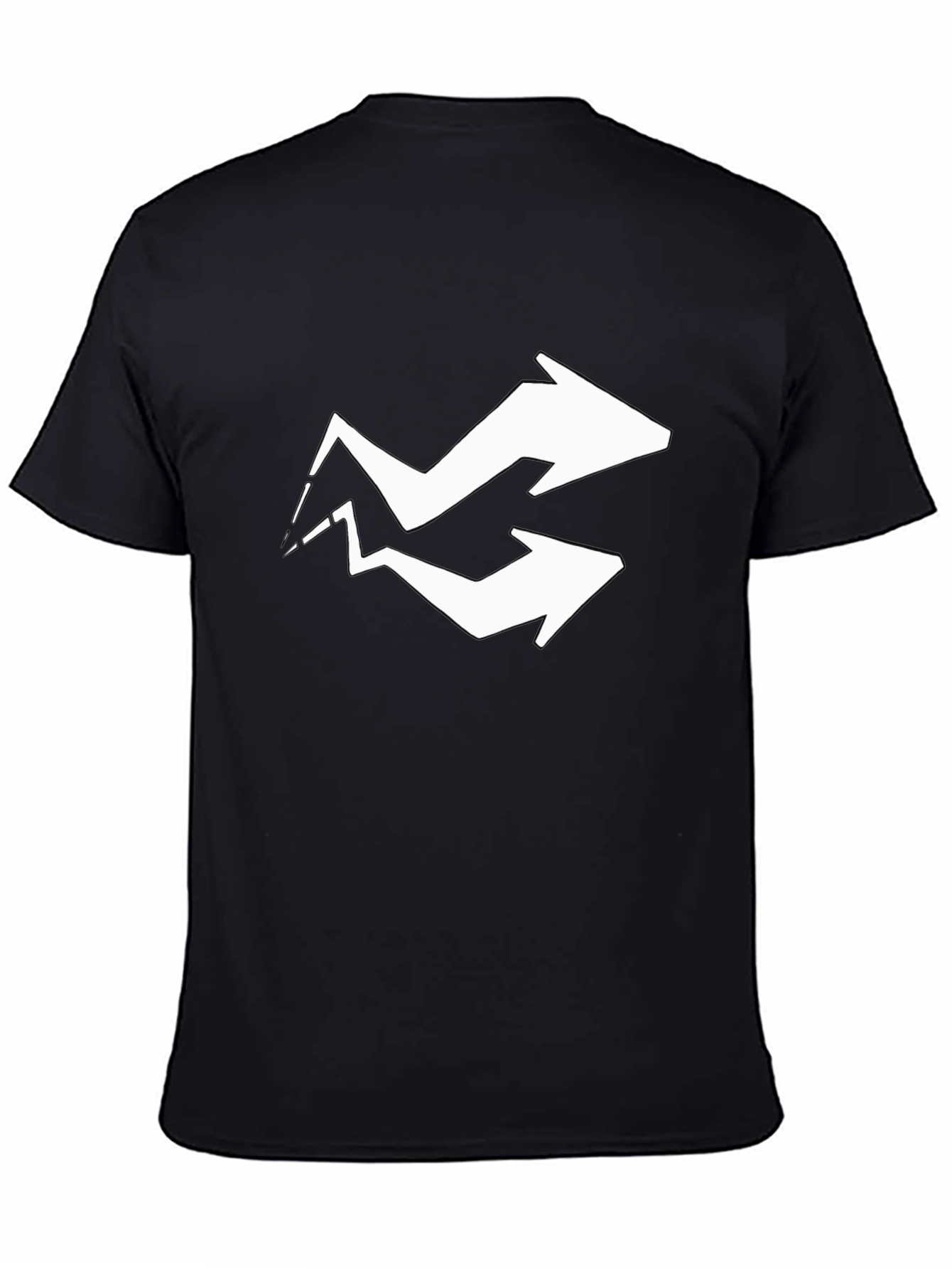 Black Arrow Graphic Tee - Black Cotton Blend view 4