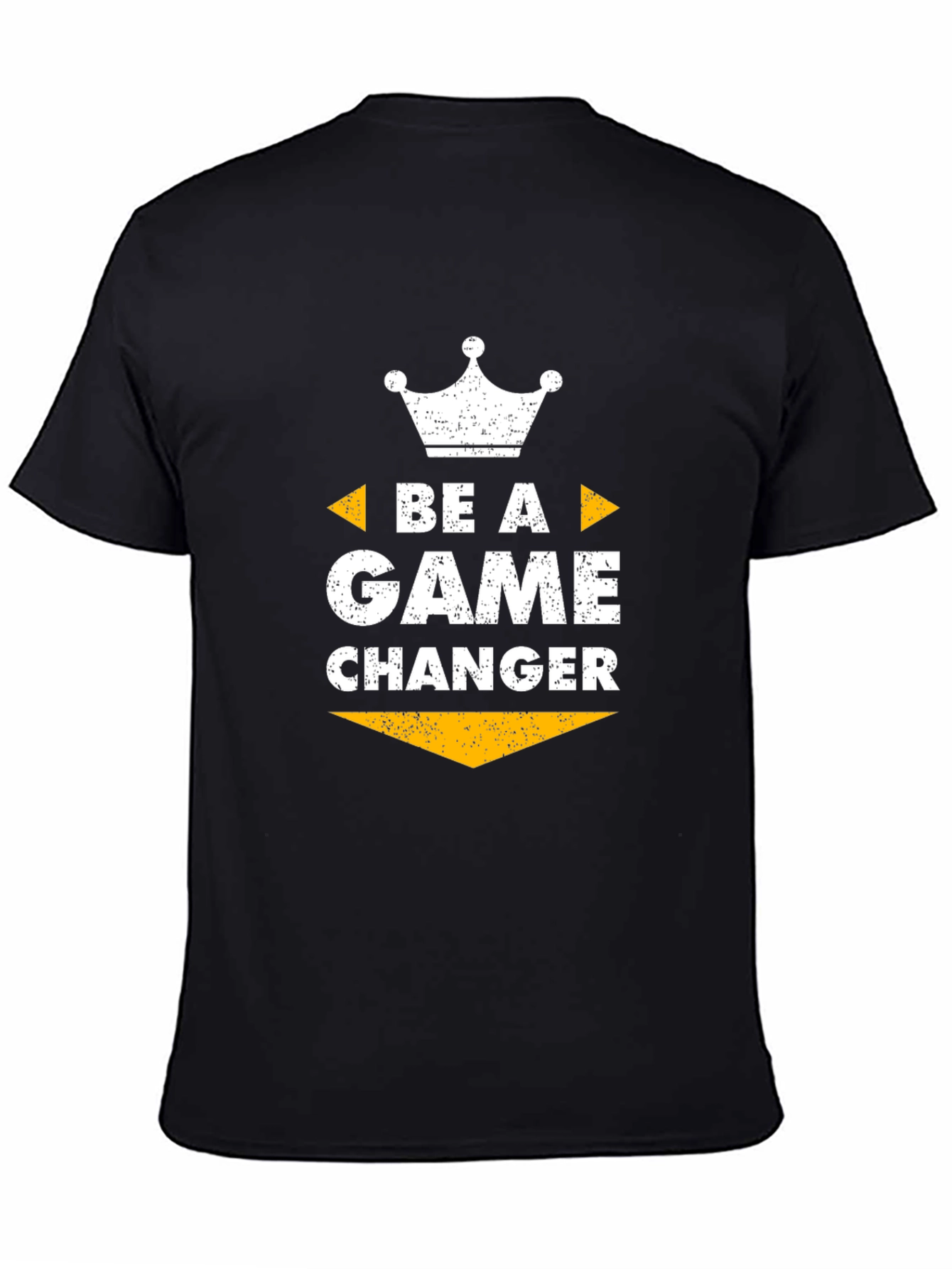 Black Be A Game Changer Graphic Tee - Black view 4