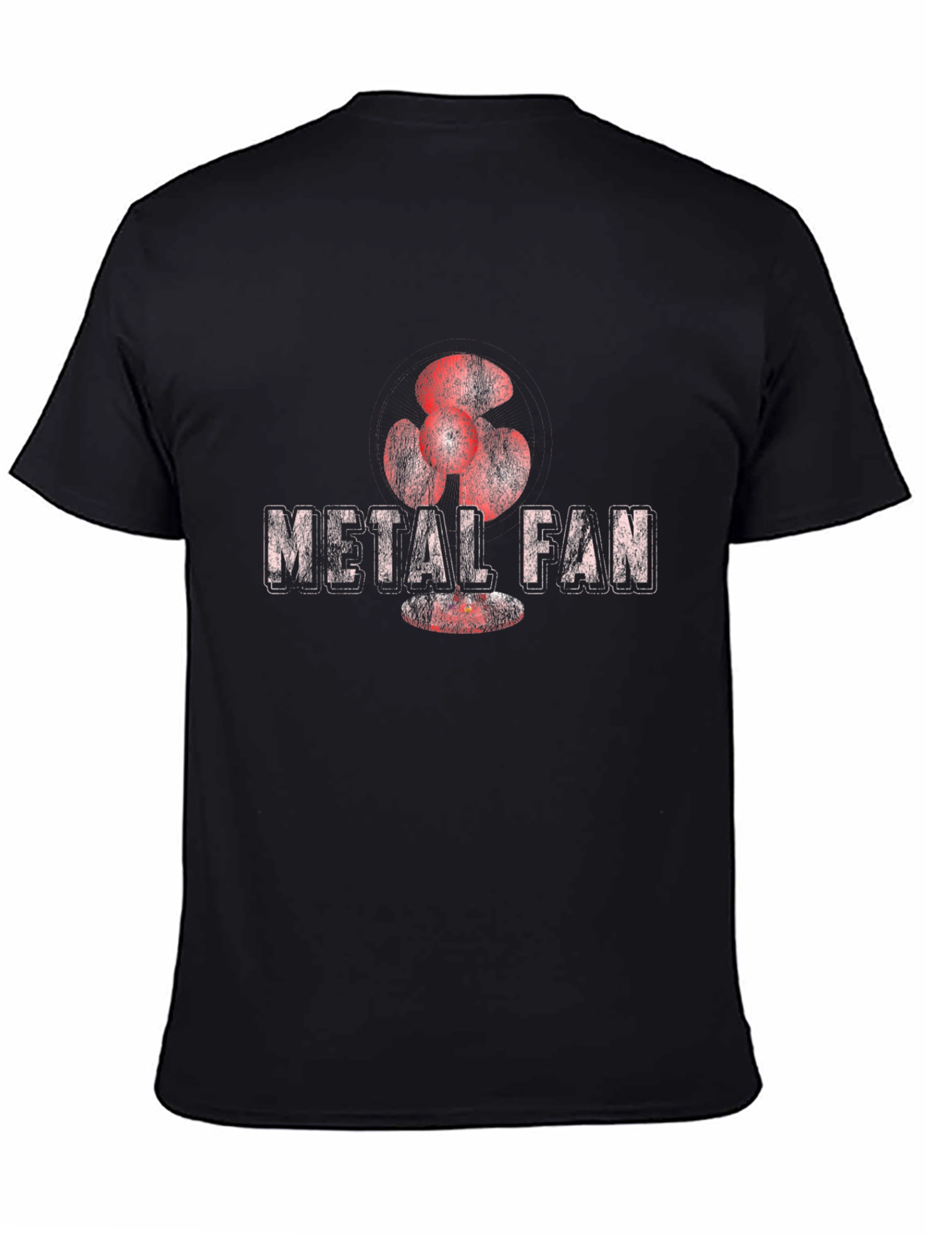 Metal Fan T-Shirt - Graphic Print Black Tee - 4