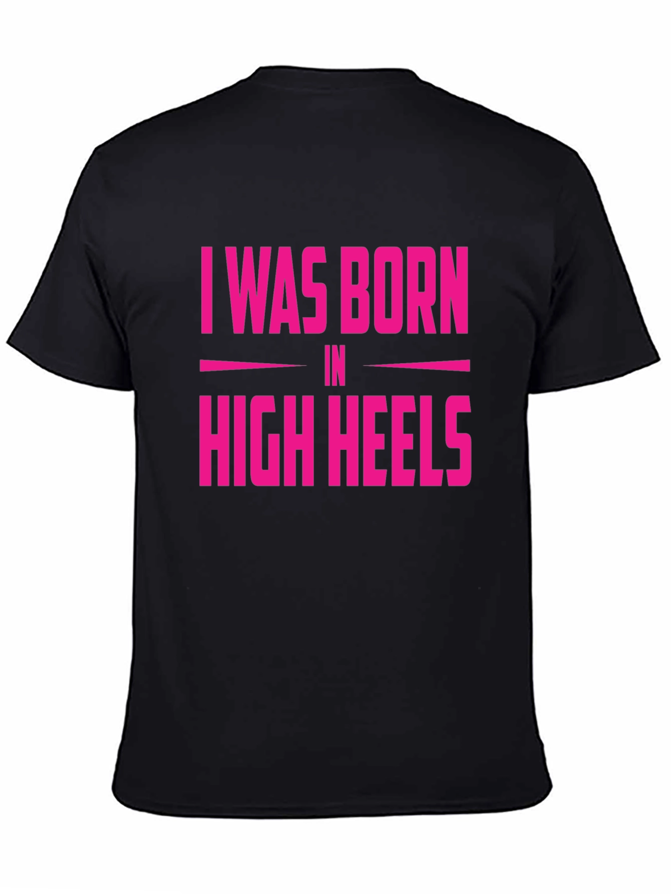 Black I Was Born in High Heels Graphic Tee view 4