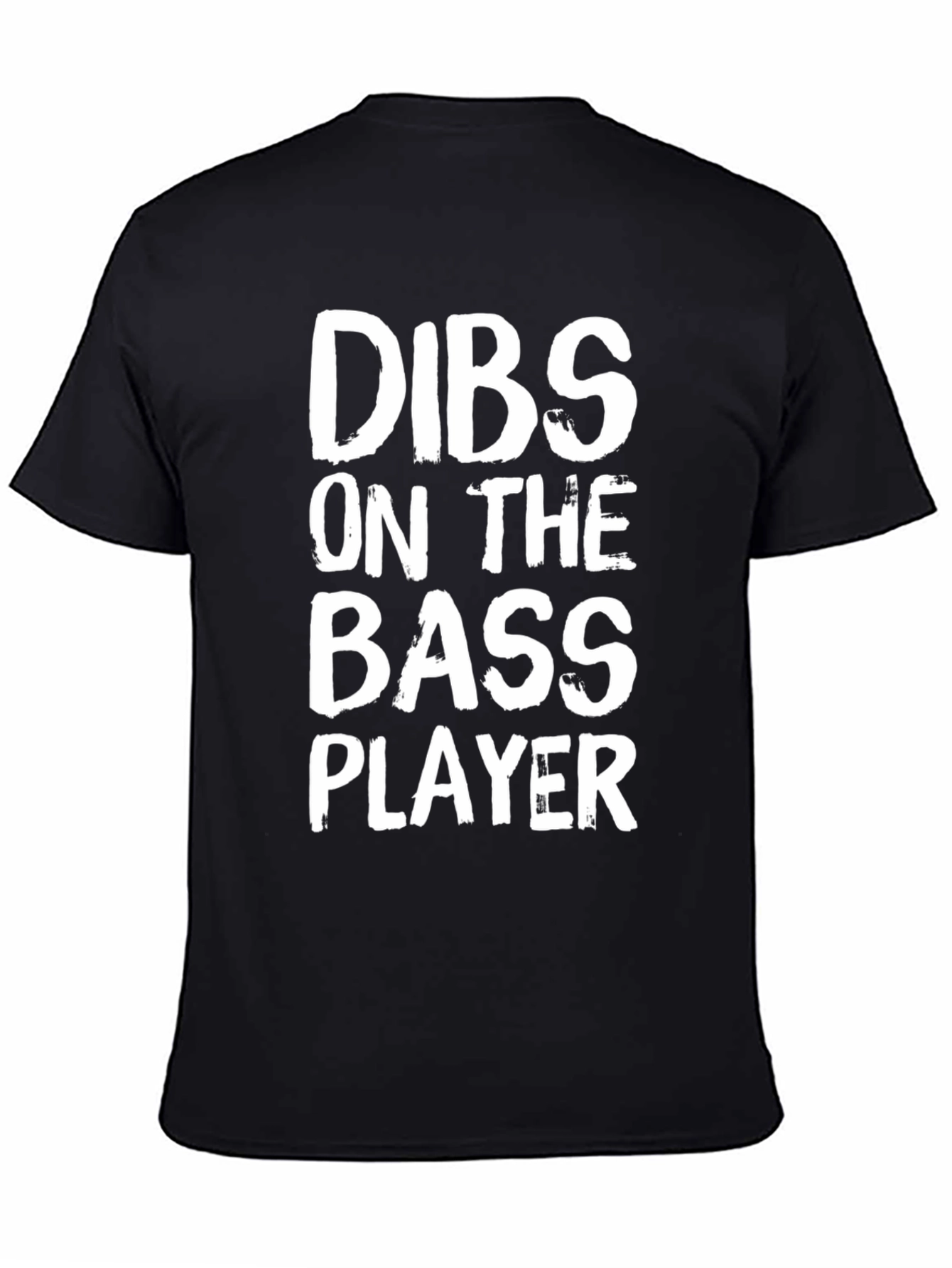Black Dibs On The Bass Player T-Shirt - Funny Music Tee view 4