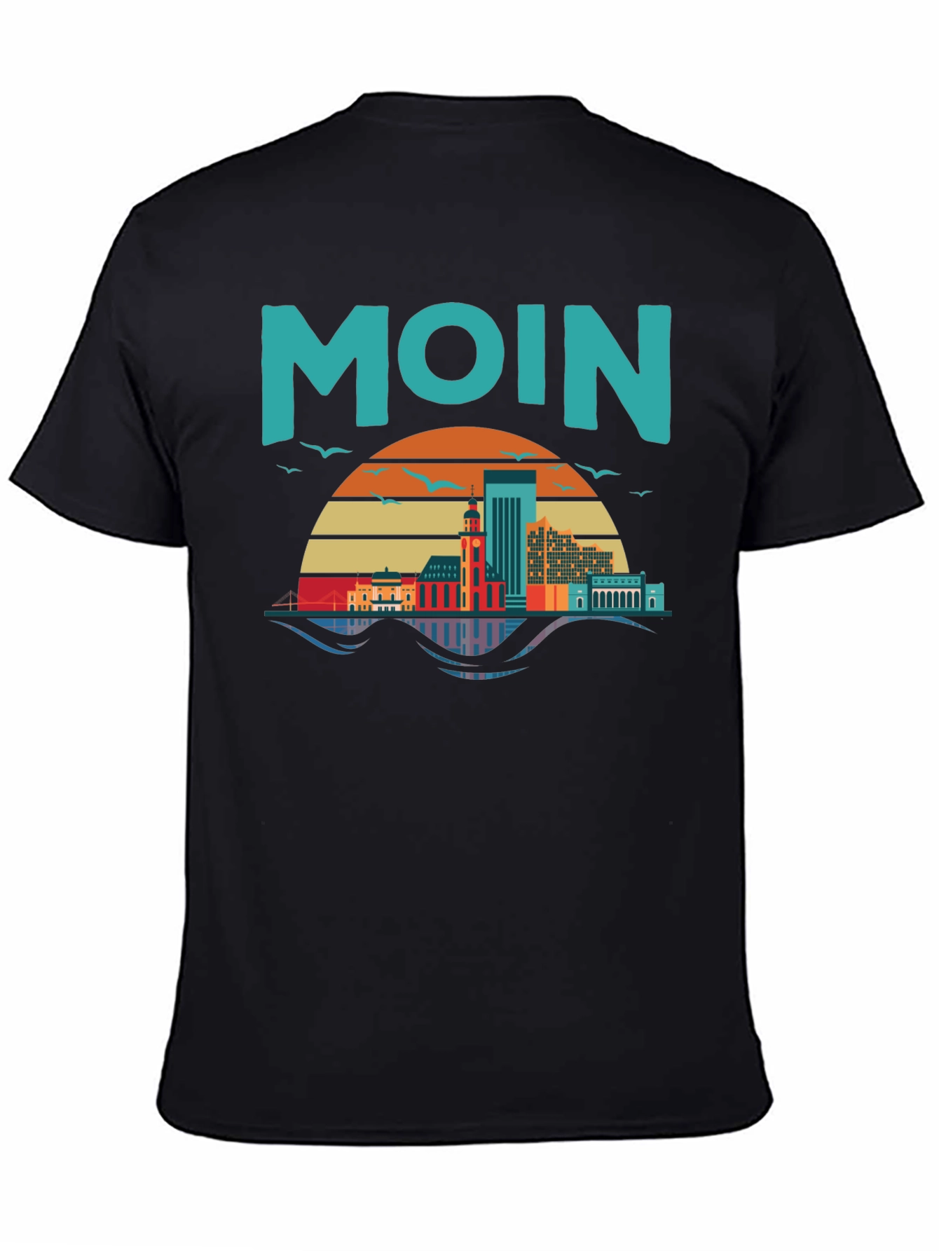 Moin Hamburg Skyline Graphic Tee - 4