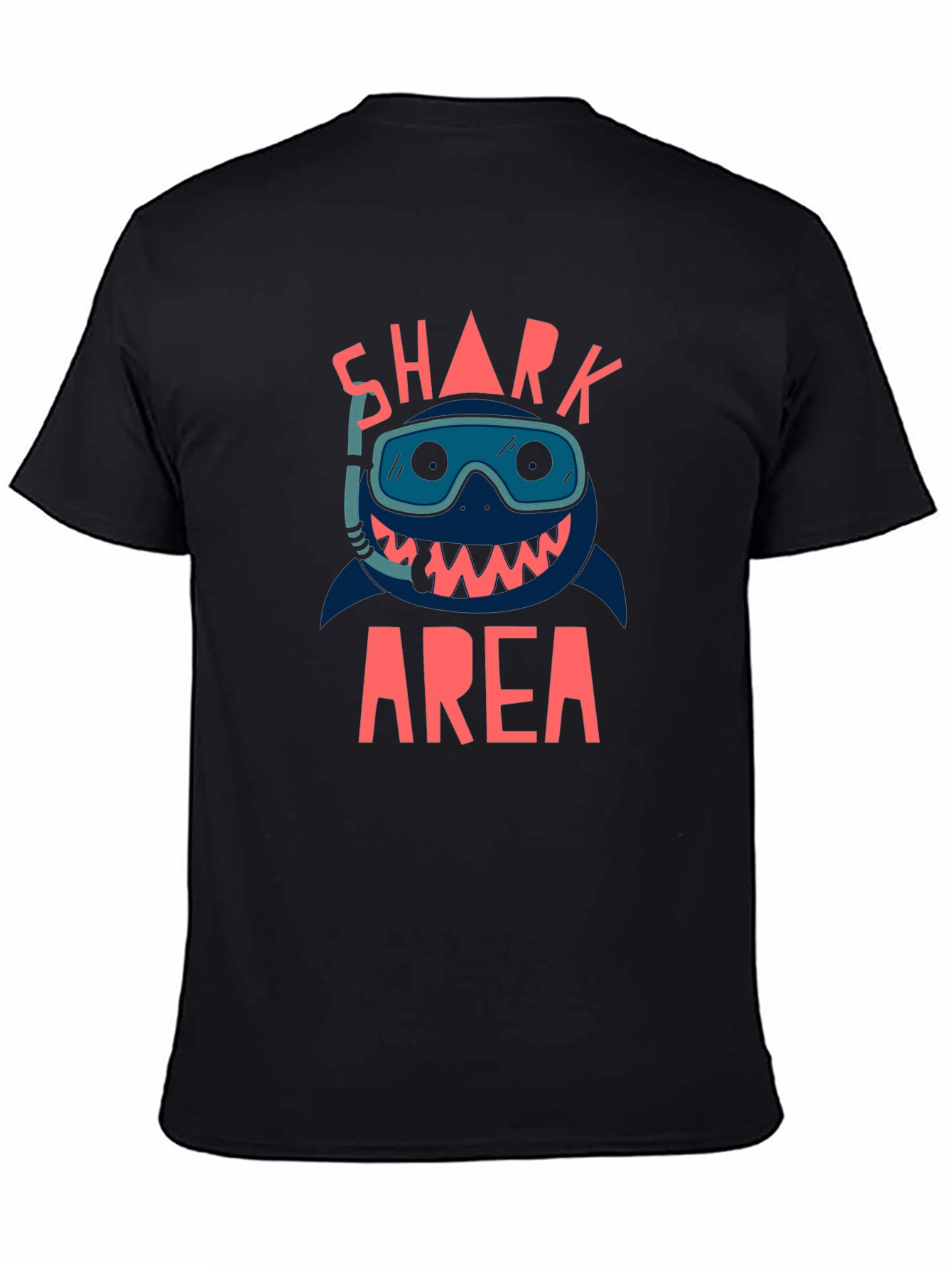 Black Shark Area Black Graphic T-Shirt view 4