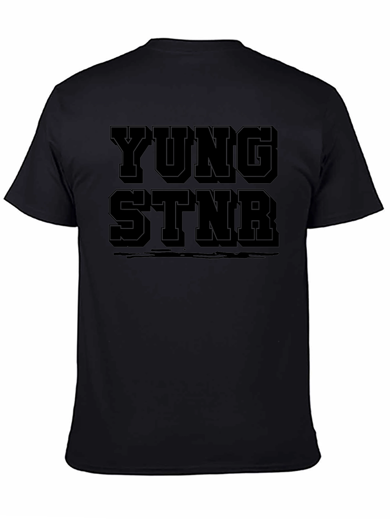 Black Yung Stnr Black Graphic Tee view 4