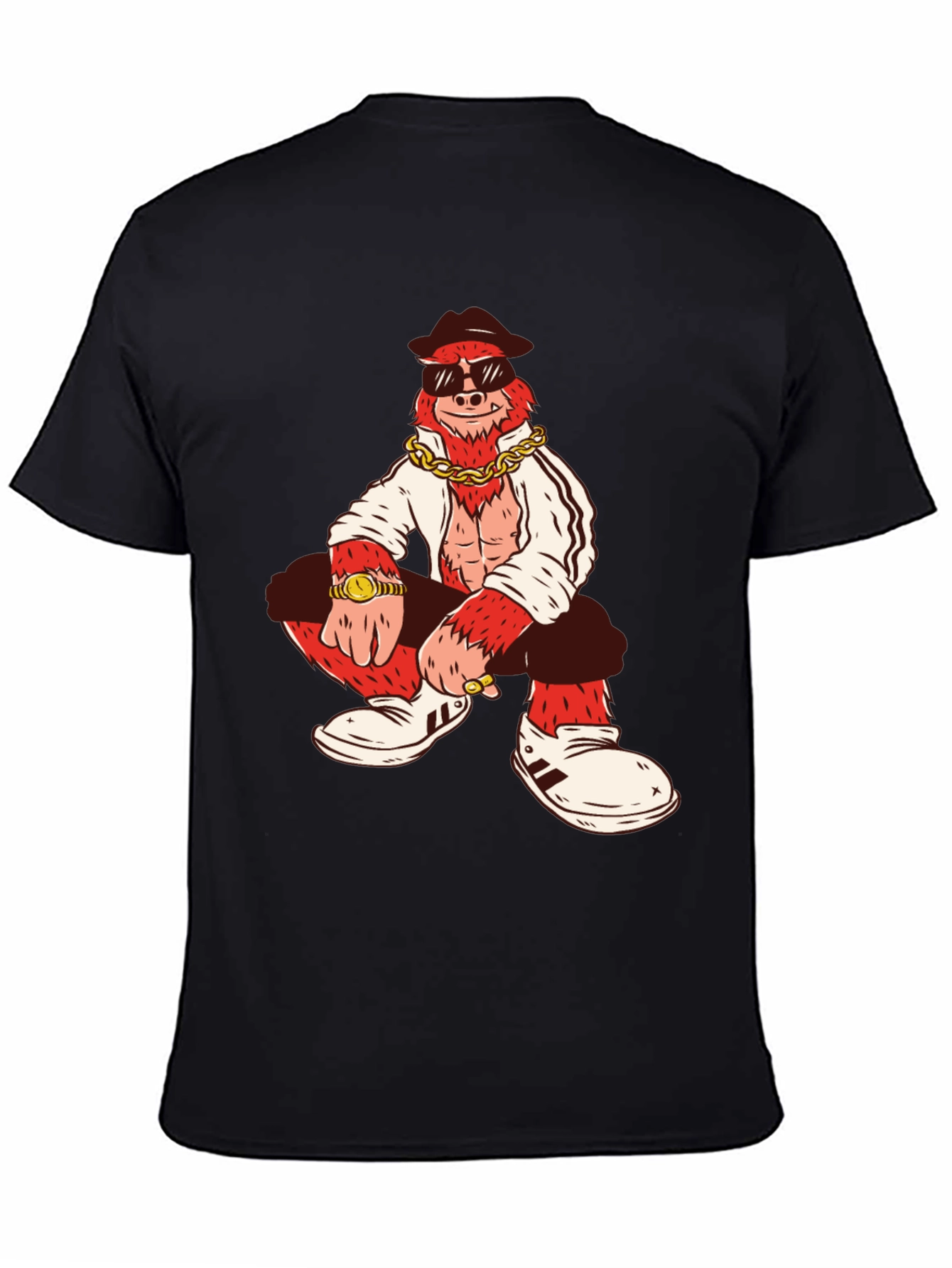 Black Cool Gorilla T-Shirt view 4