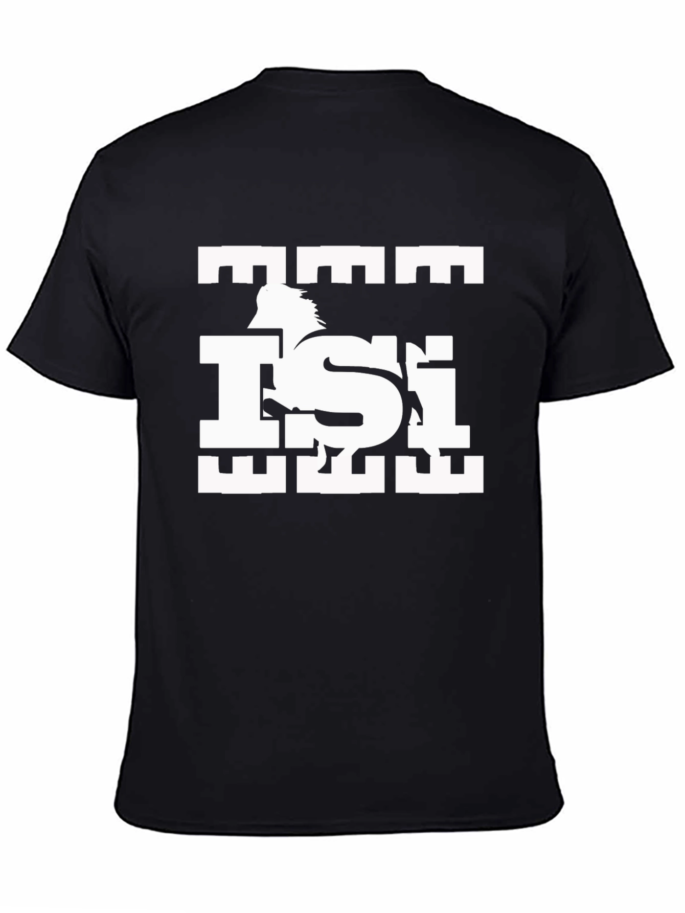 Black Black T-Shirt with Horse Graphic view 4