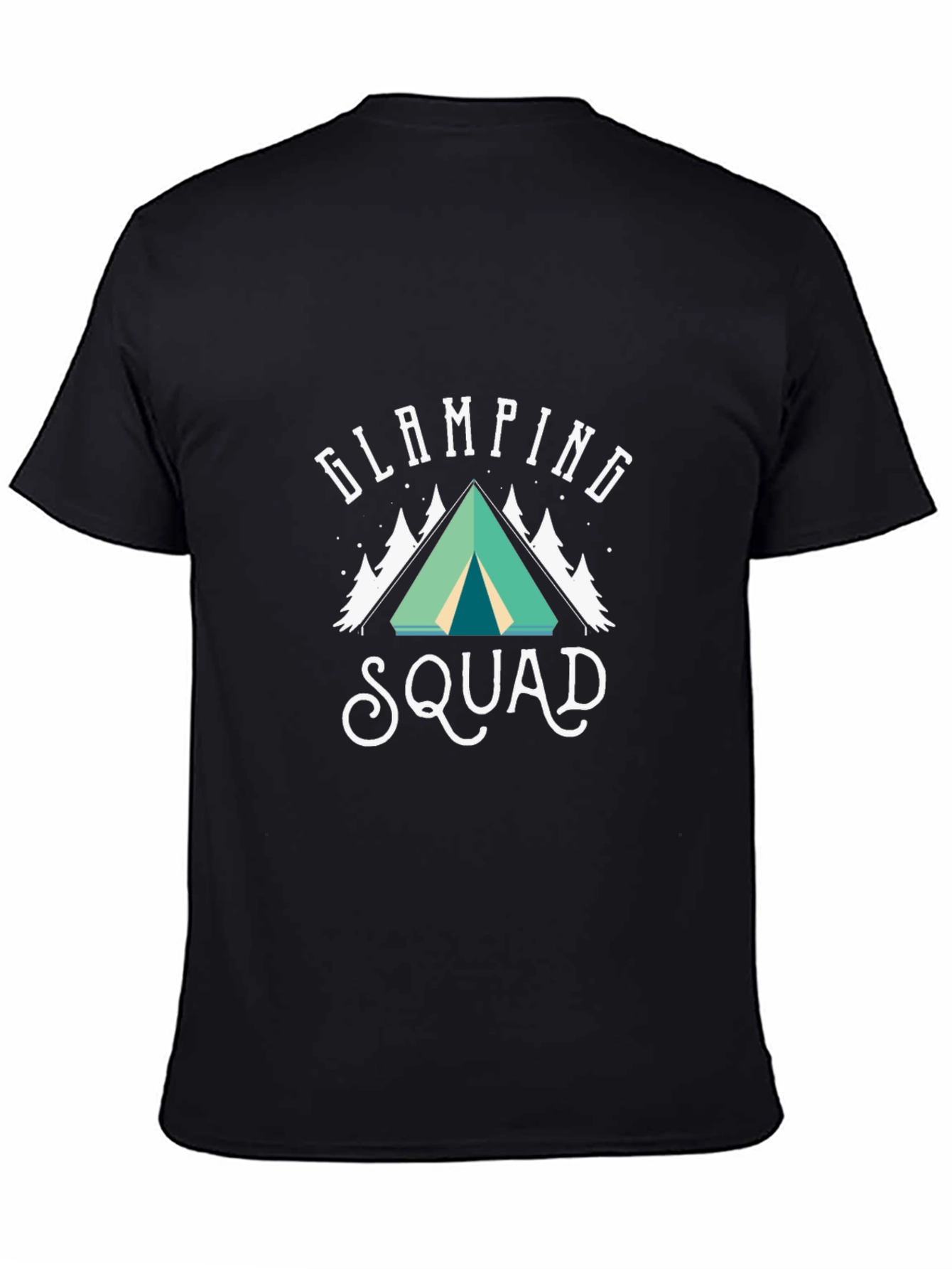 Black Glamping Squad T-Shirt Camping Adventure view 4