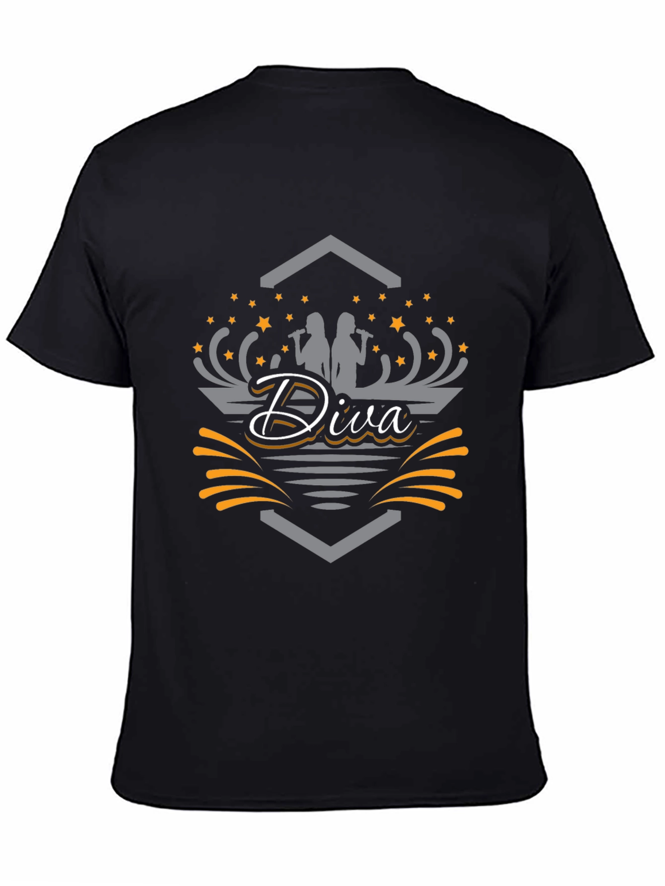 Black Diva Music T-Shirt view 4