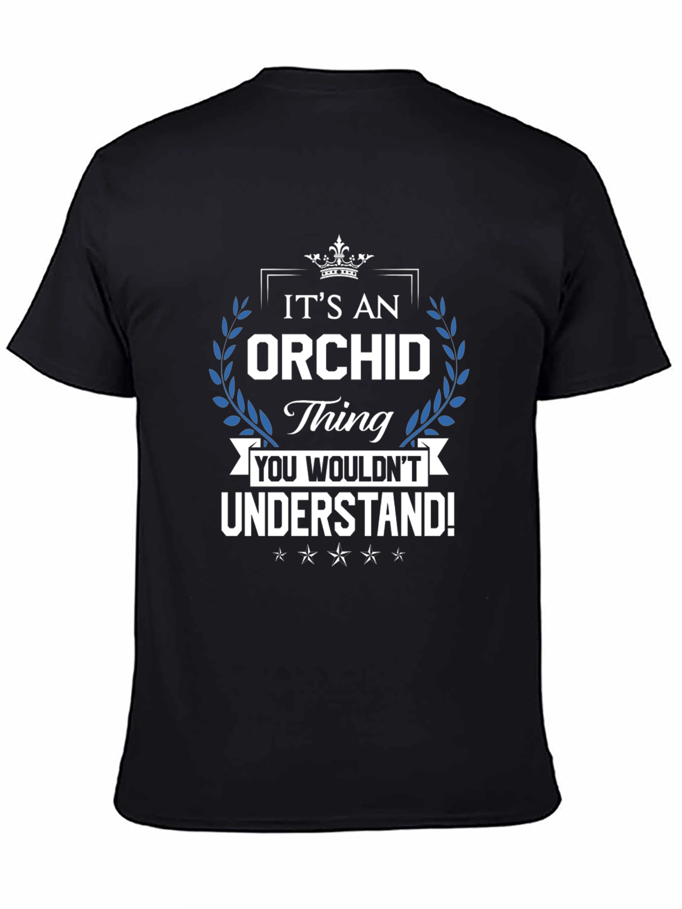 Black It's an Orchid Thing T-Shirt view 4