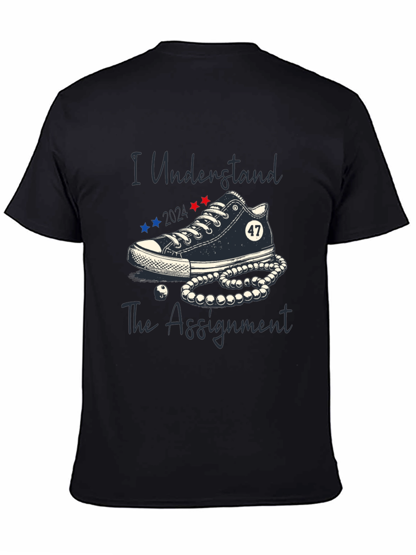 Black I Understand The Assignment 2024 Graphic Tee view 4