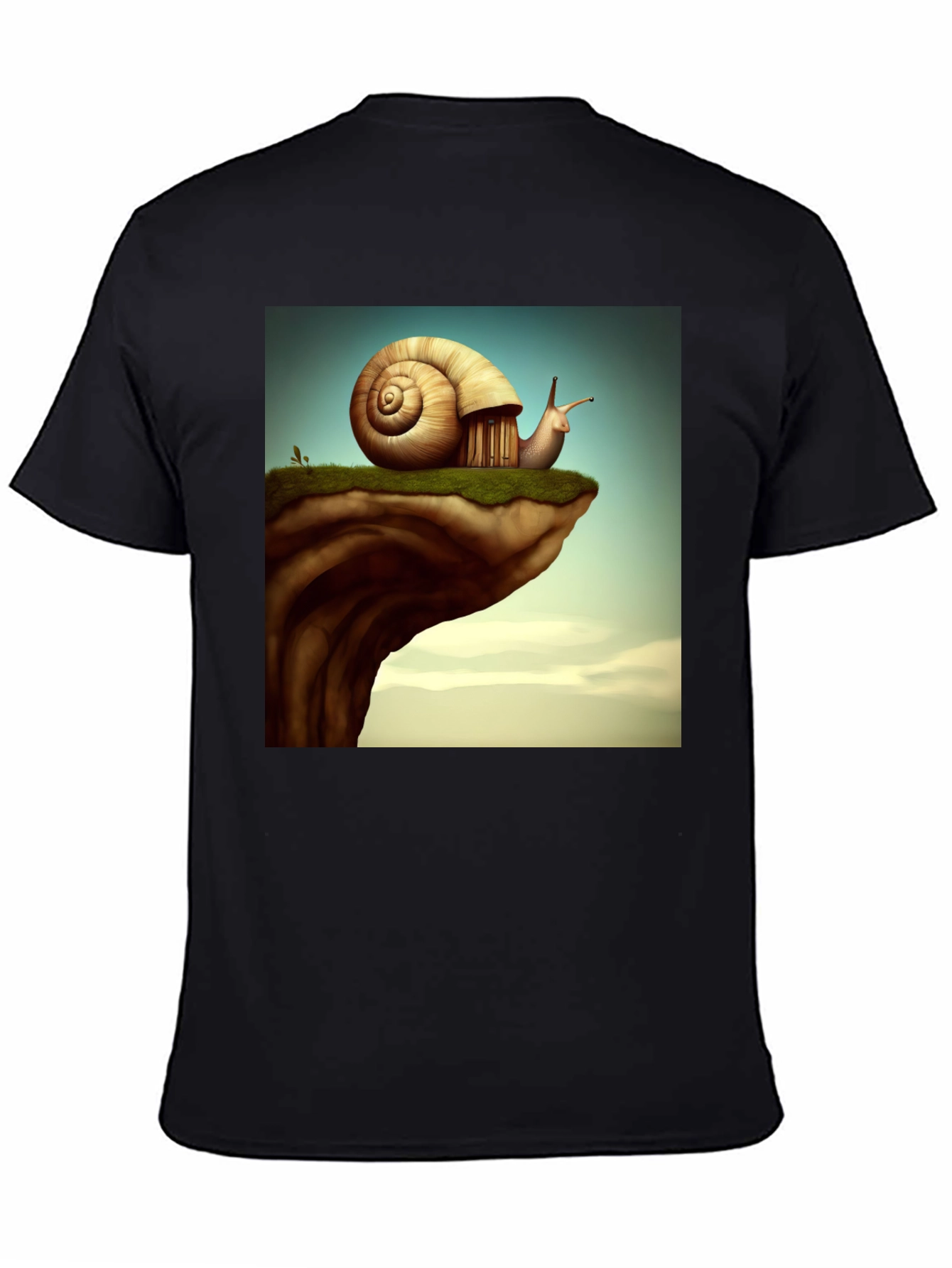 Black Snail House Cliff Edge T-Shirt view 4