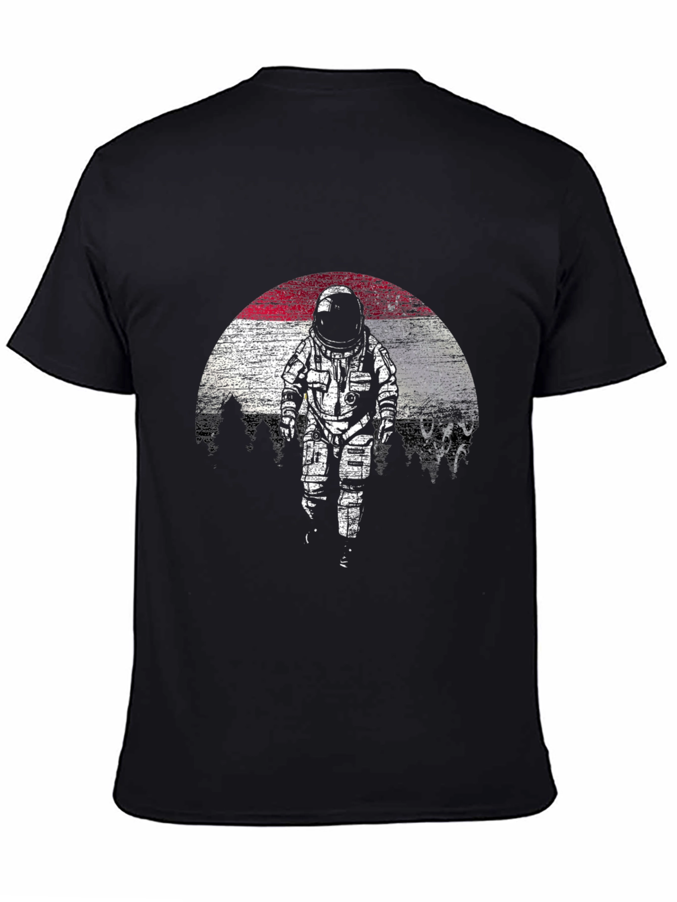 Black Astronaut Graphic Tee - Black T-Shirt view 4