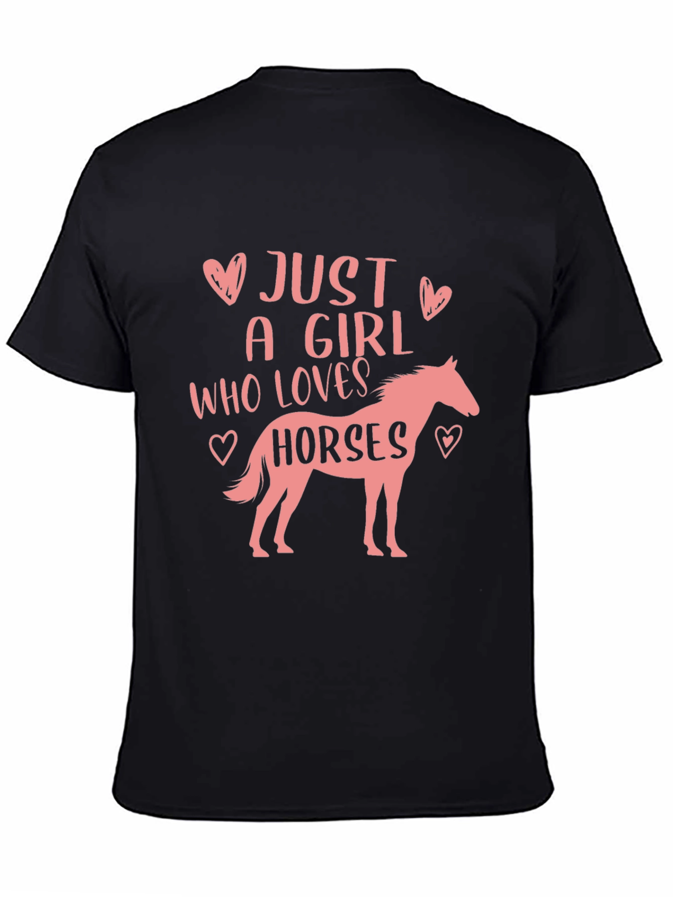 Black Girl Who Loves Horses Graphic Tee view 4